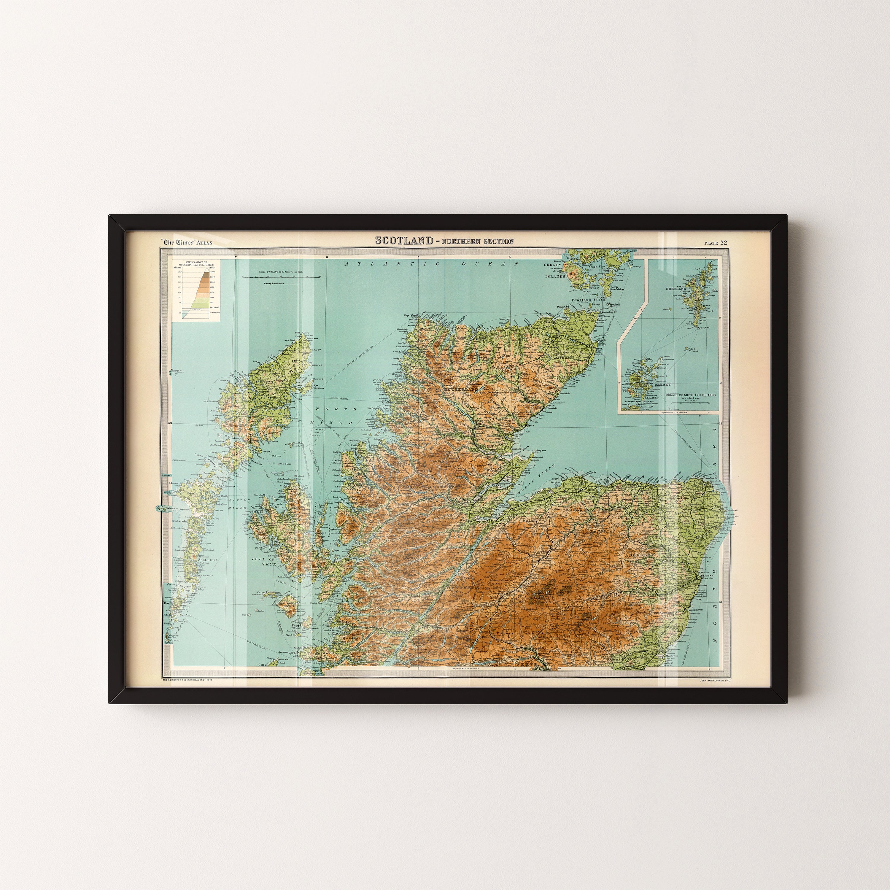Isle of Skye Pop Art Map Print (landscape)