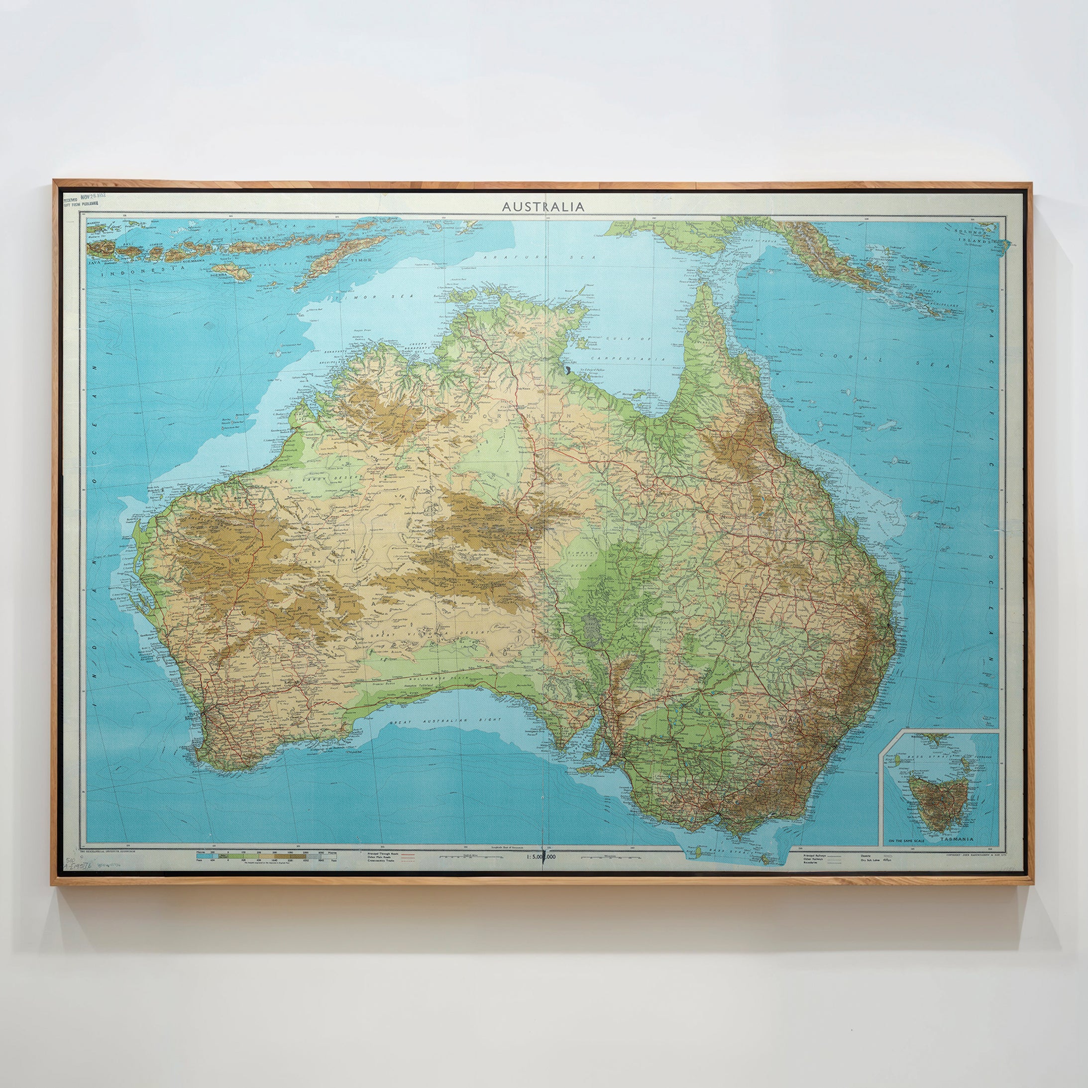 Australia Pop Art Map Print (landscape)