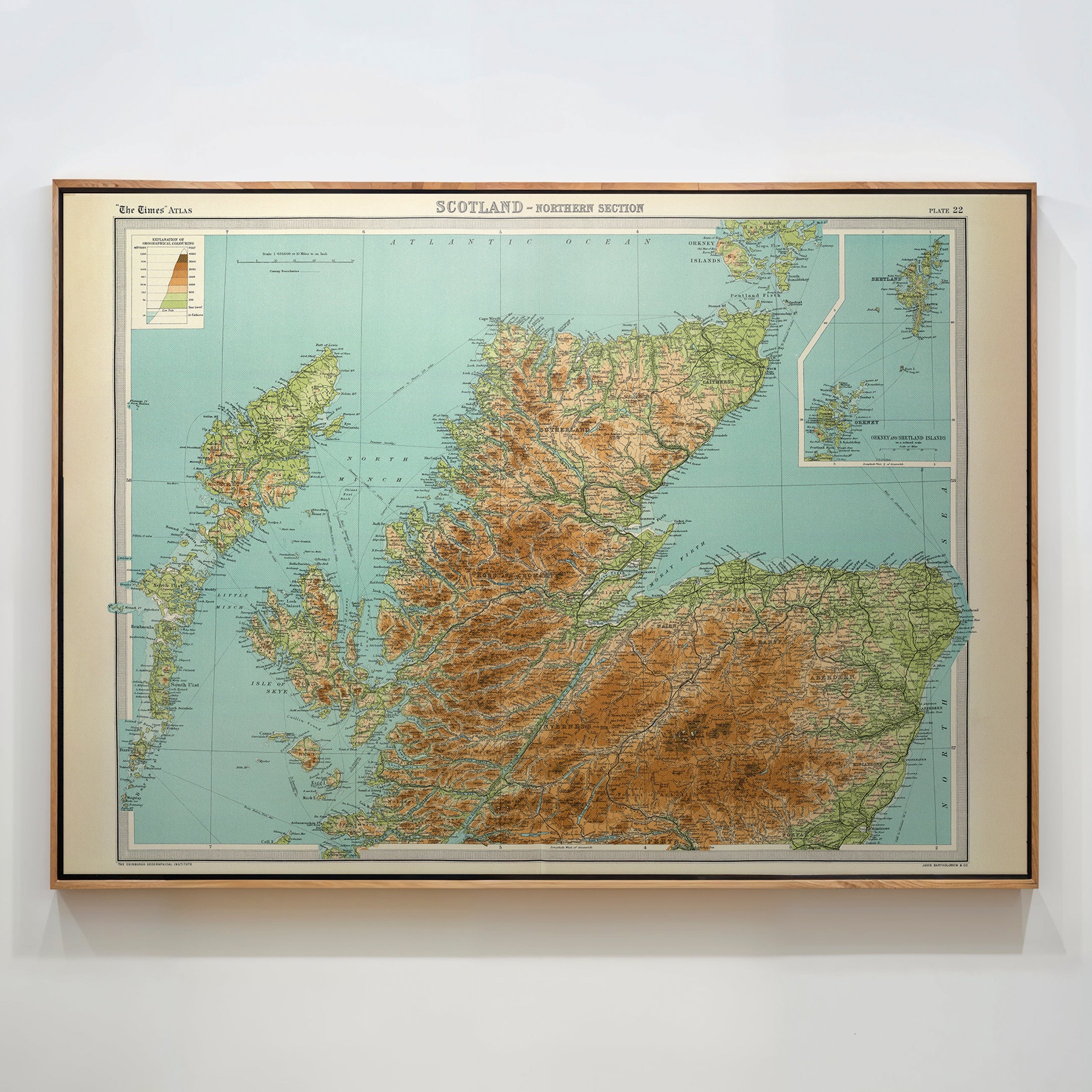 Isle of Skye Pop Art Map Print (landscape)