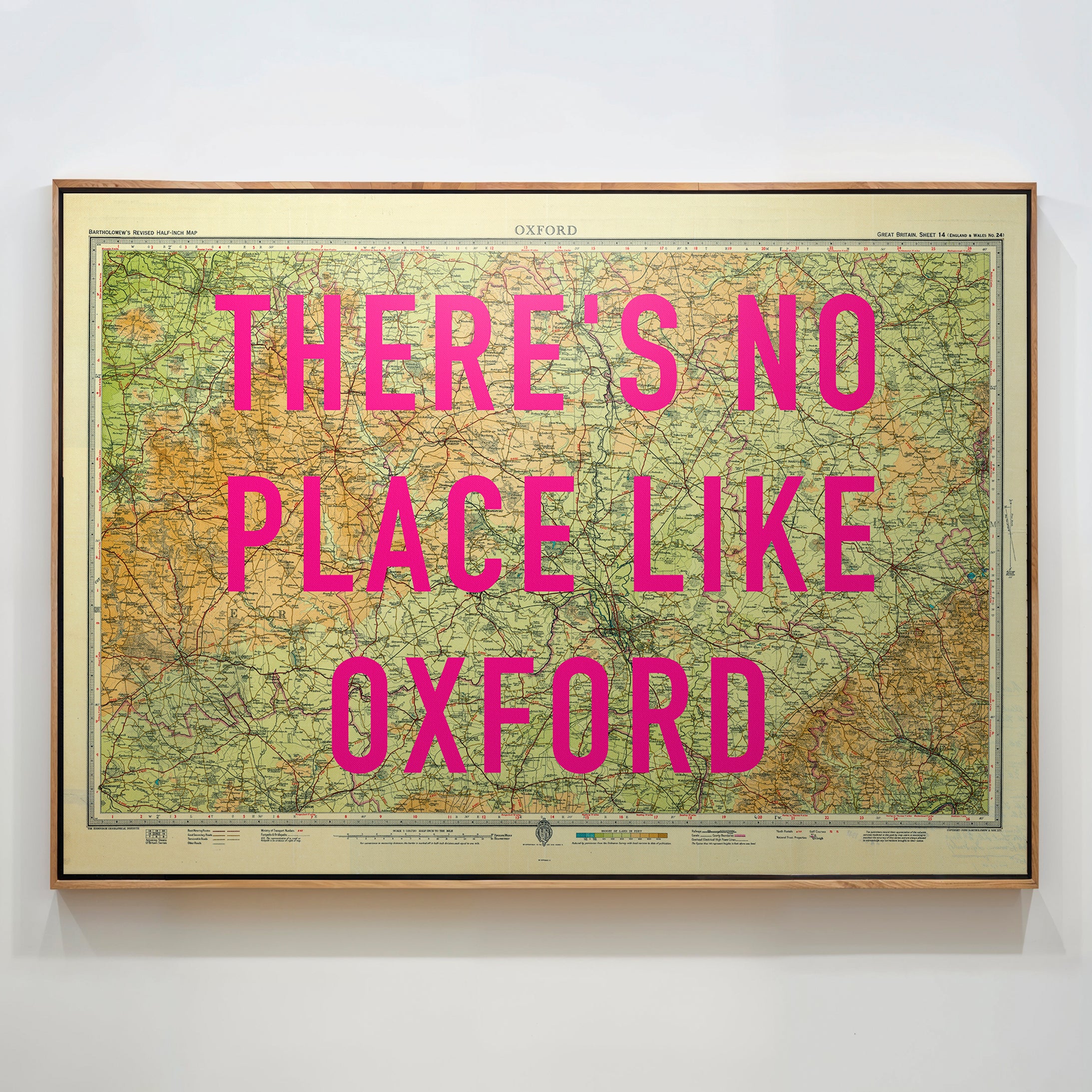 Oxford Pop Art Map Print (landscape)