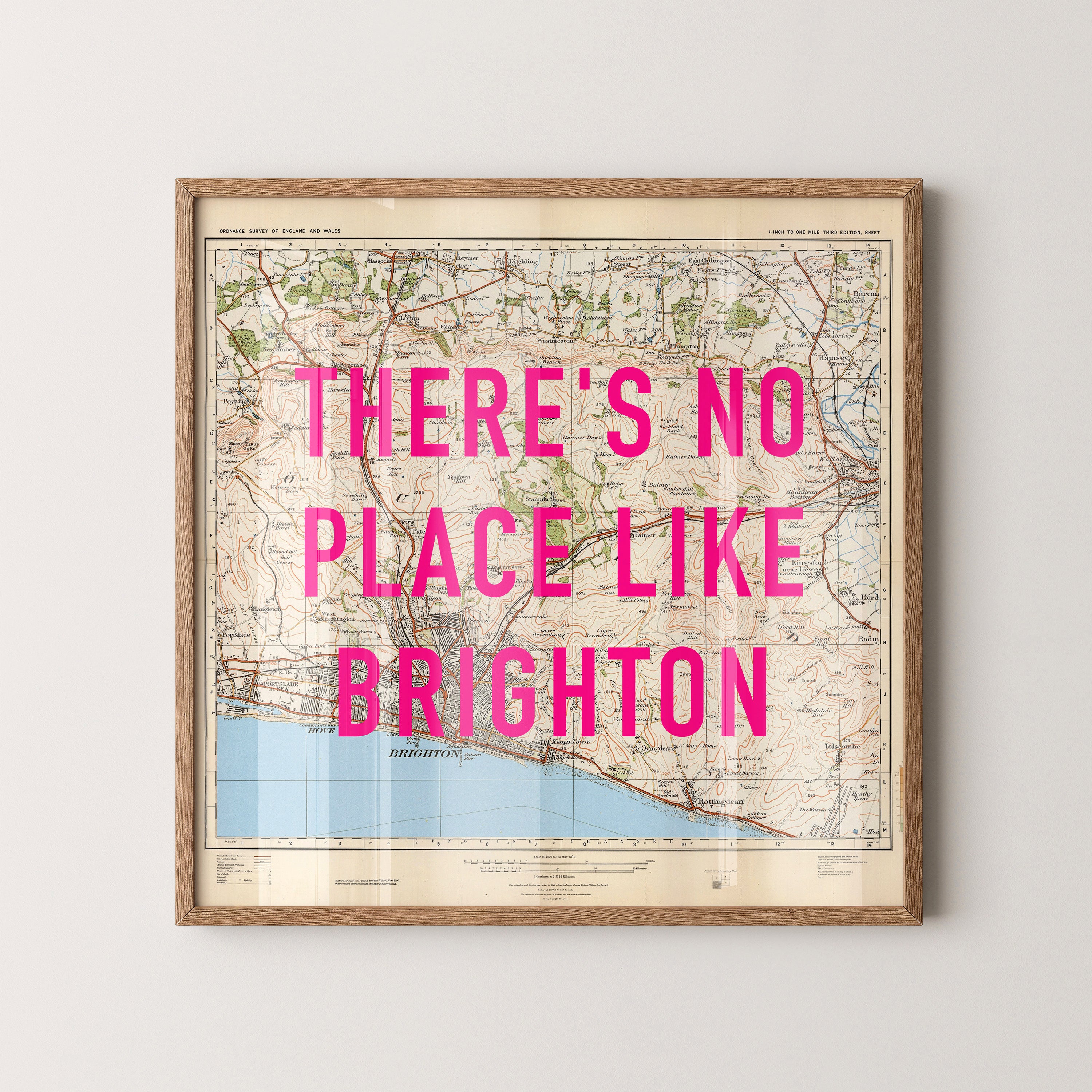 Brighton Pop Art Map Print (square)