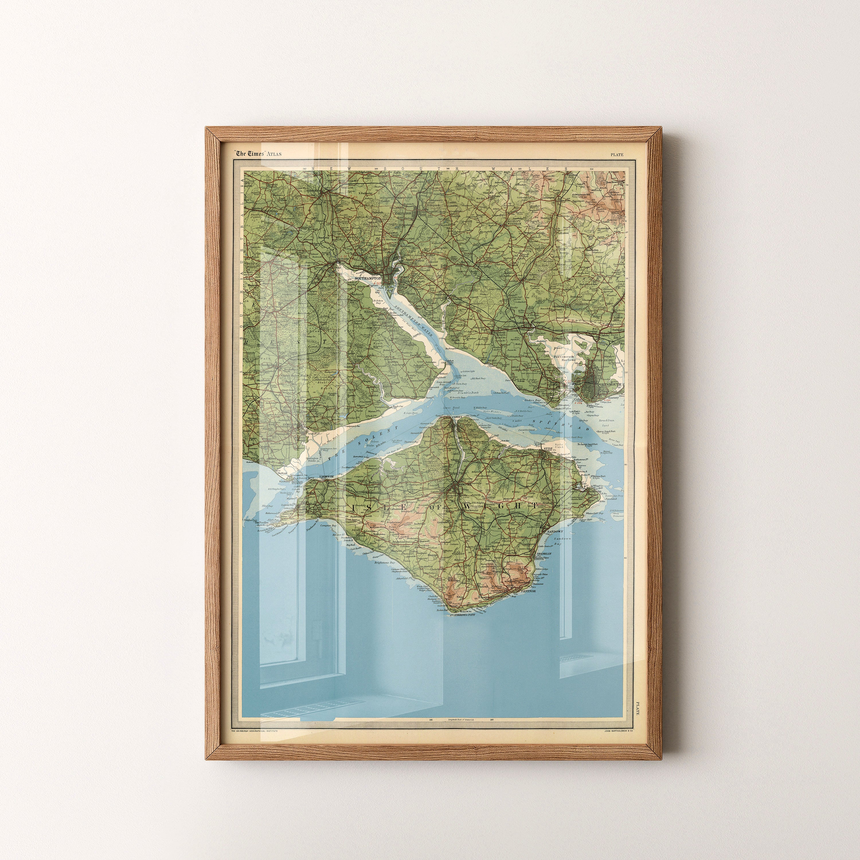 Isle Of Wight Pop Art Map Print (portrait)