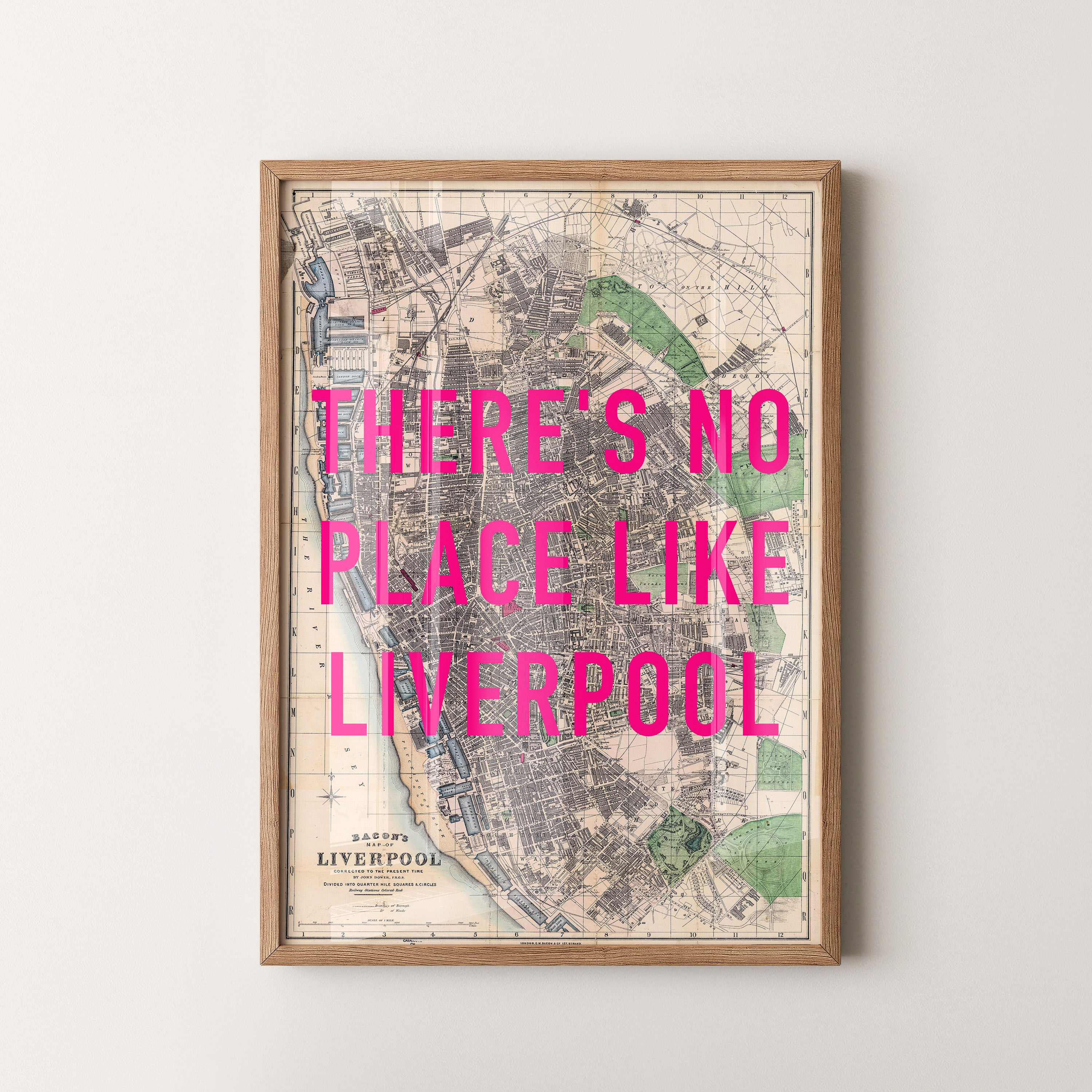 Liverpool Pop Art Map Print (portrait)