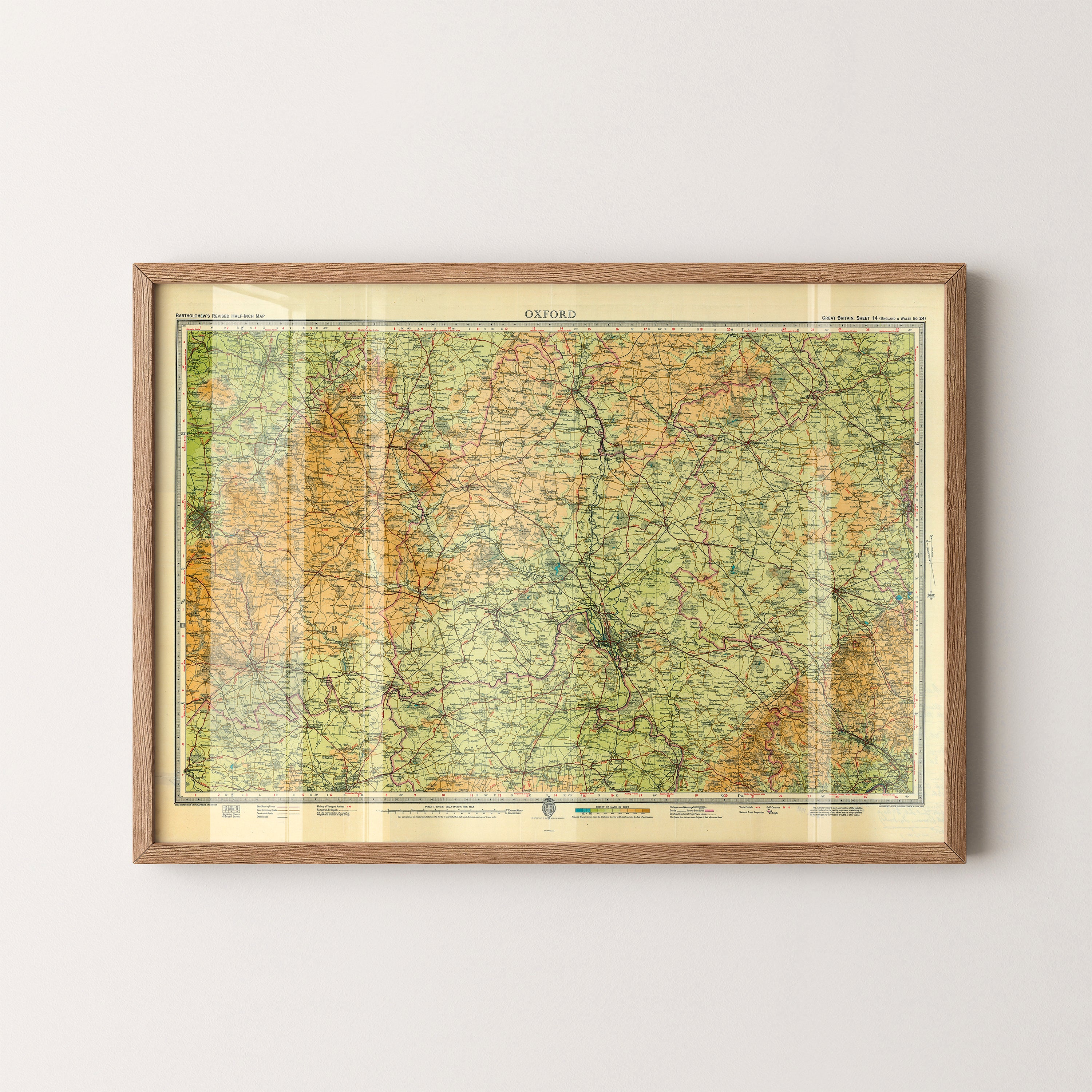 Oxford Pop Art Map Print (landscape)