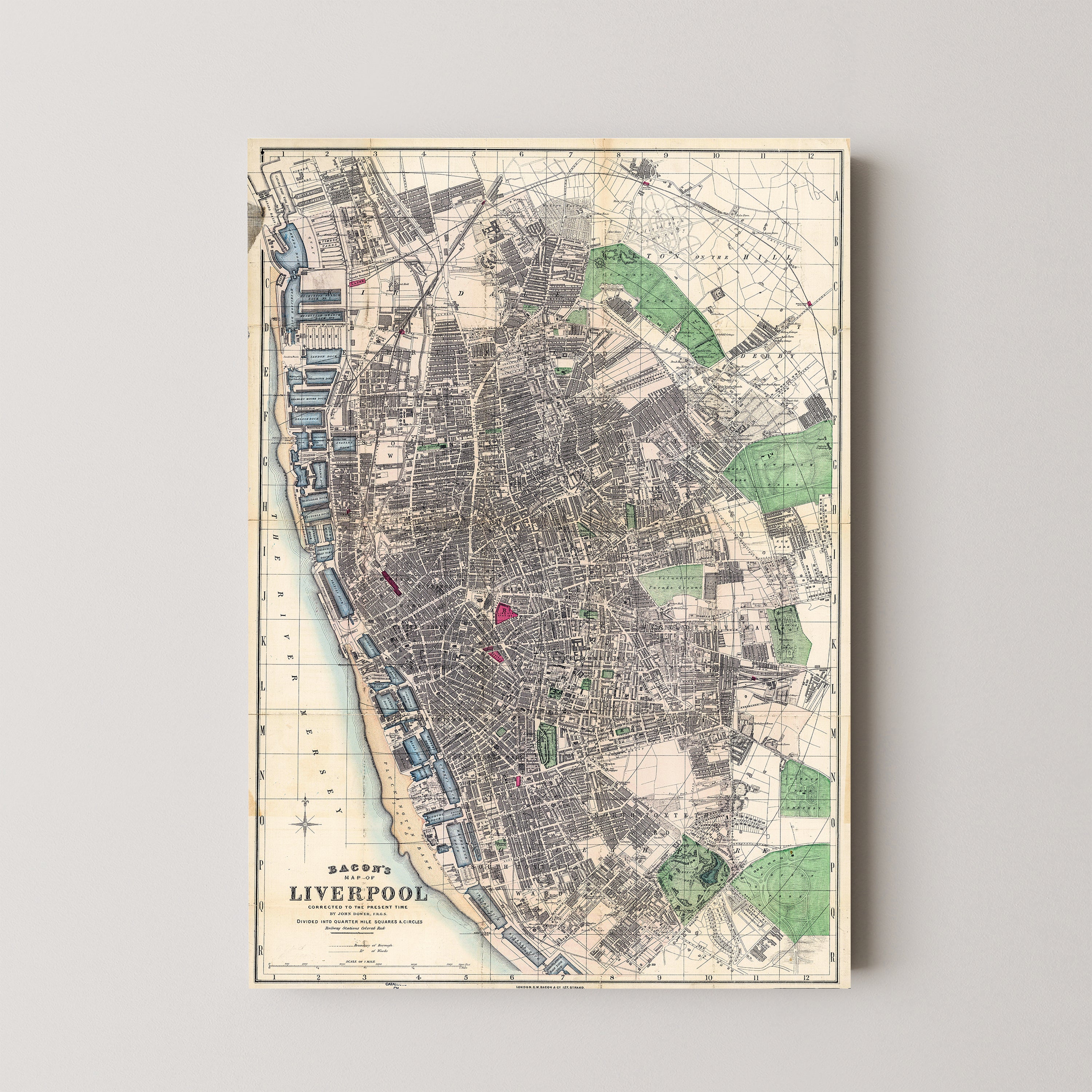 Liverpool Pop Art Map Print (portrait)