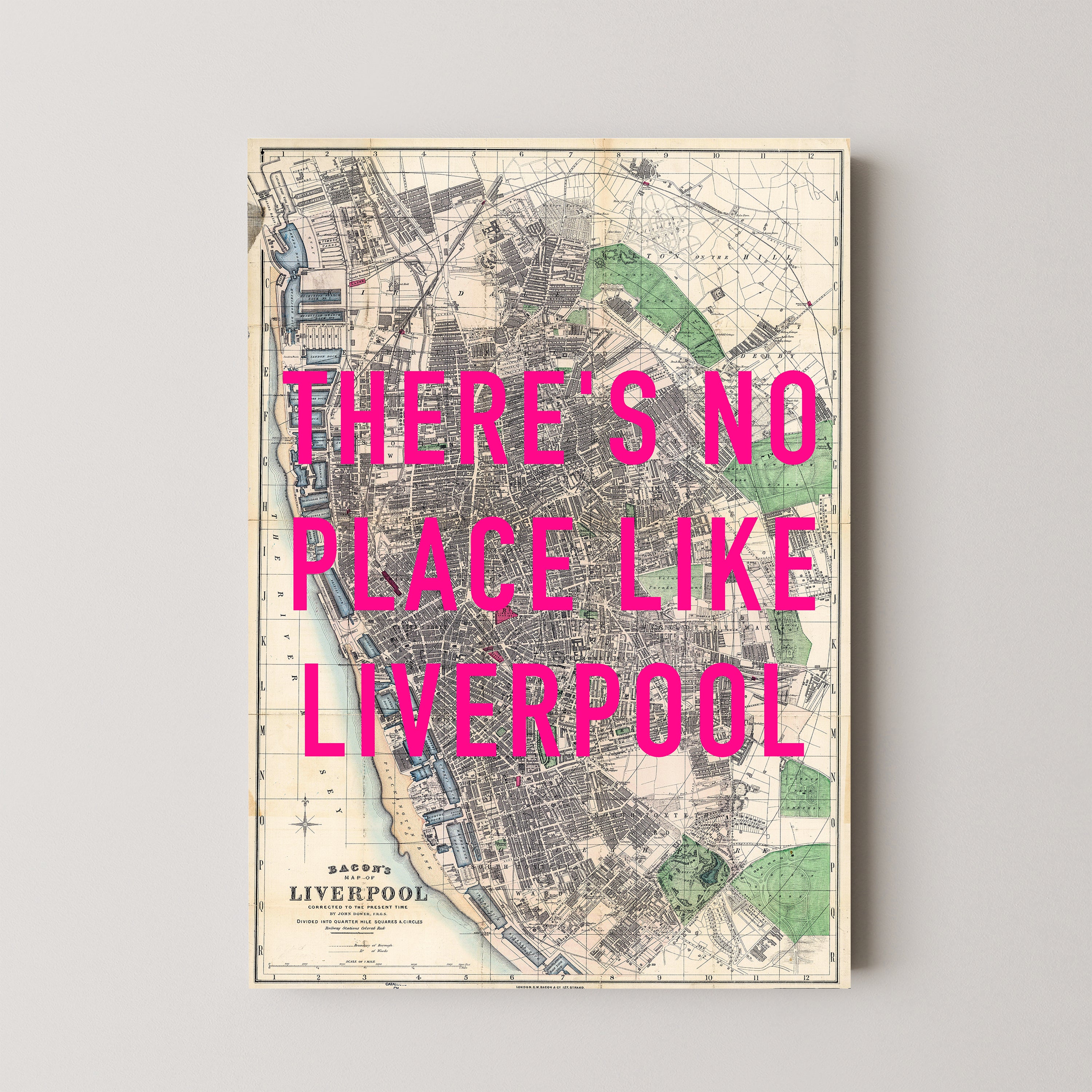 Liverpool Pop Art Map Print (portrait)
