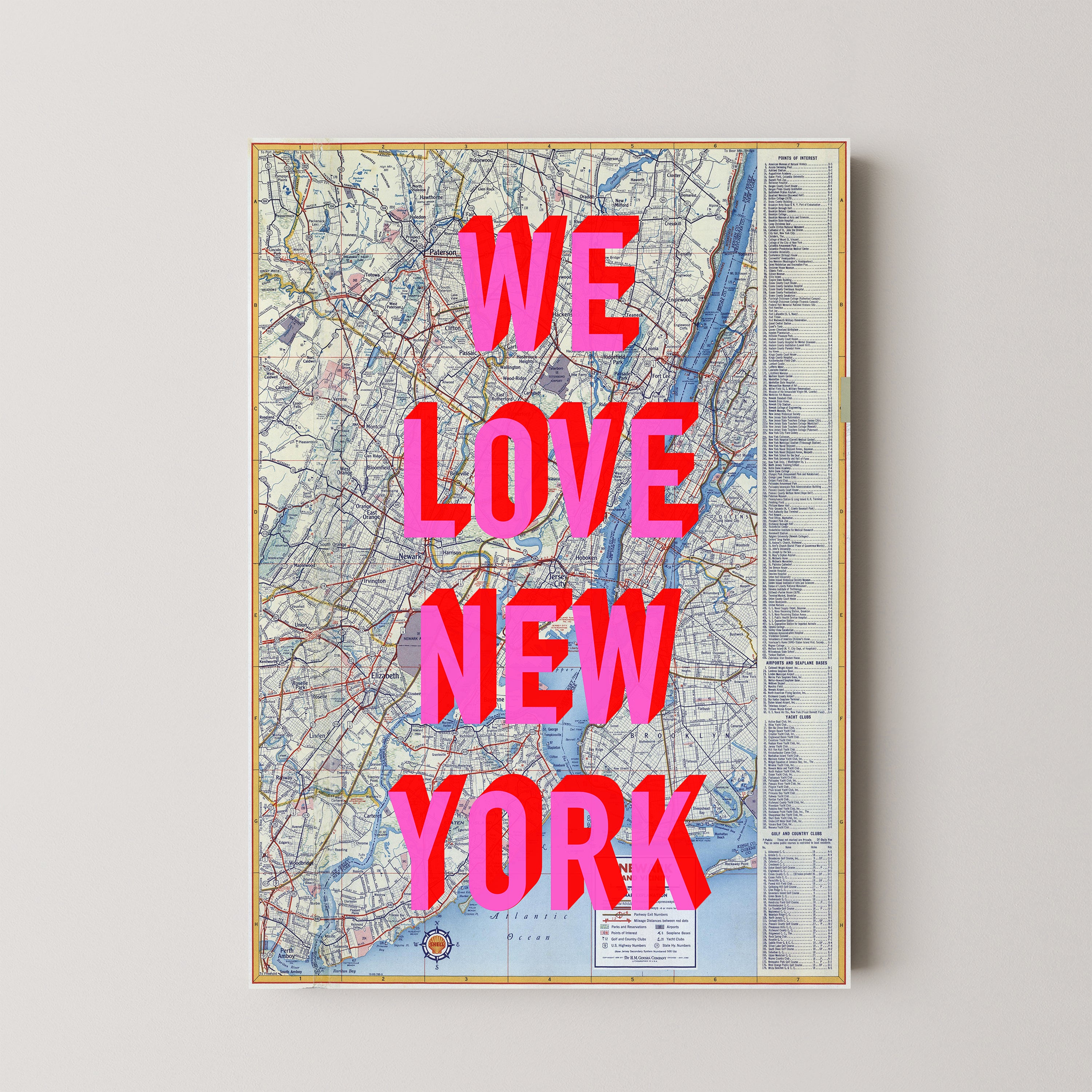 Personalised Pop Art Map Print (Any Location)