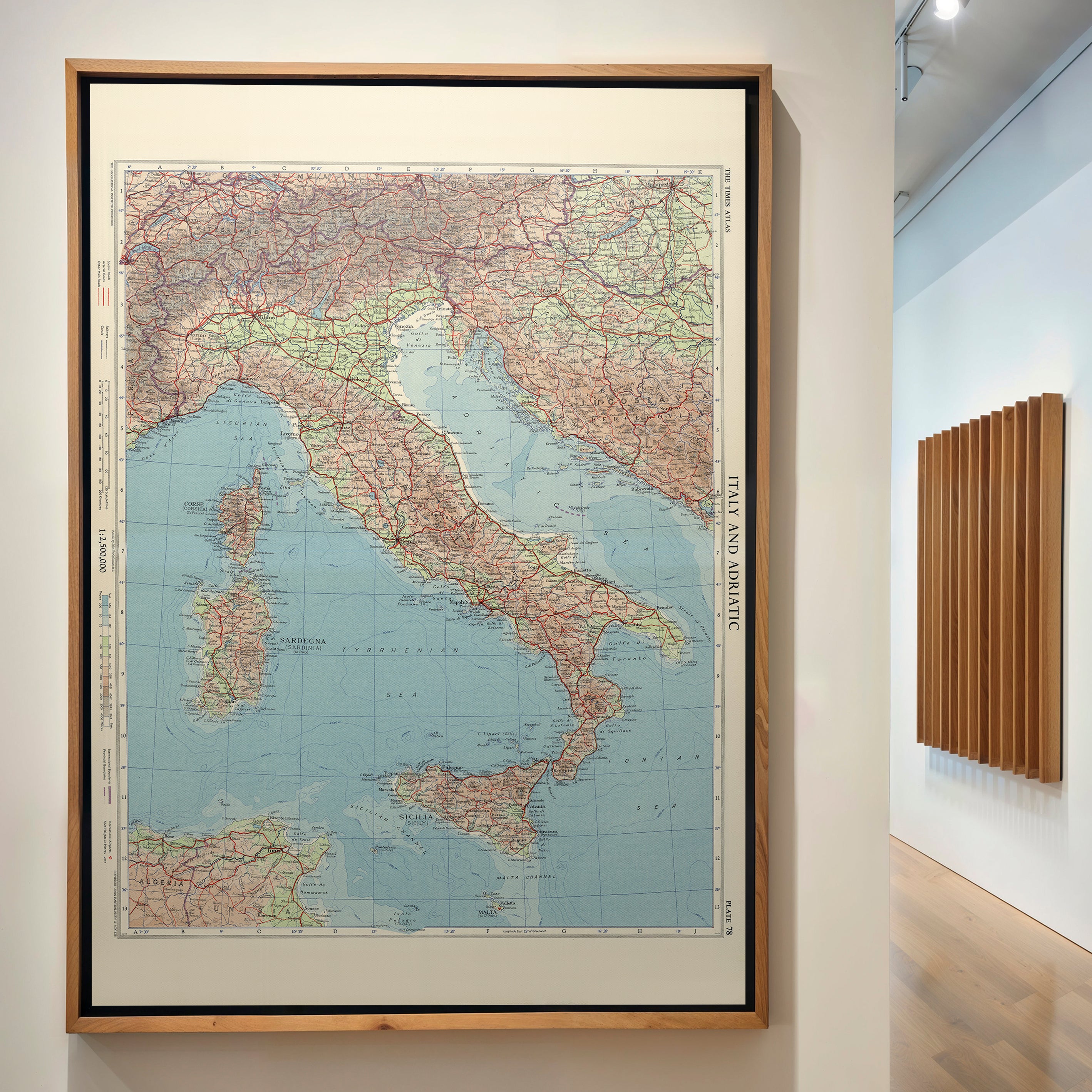 Italy Pop Art Map Print (portrait)