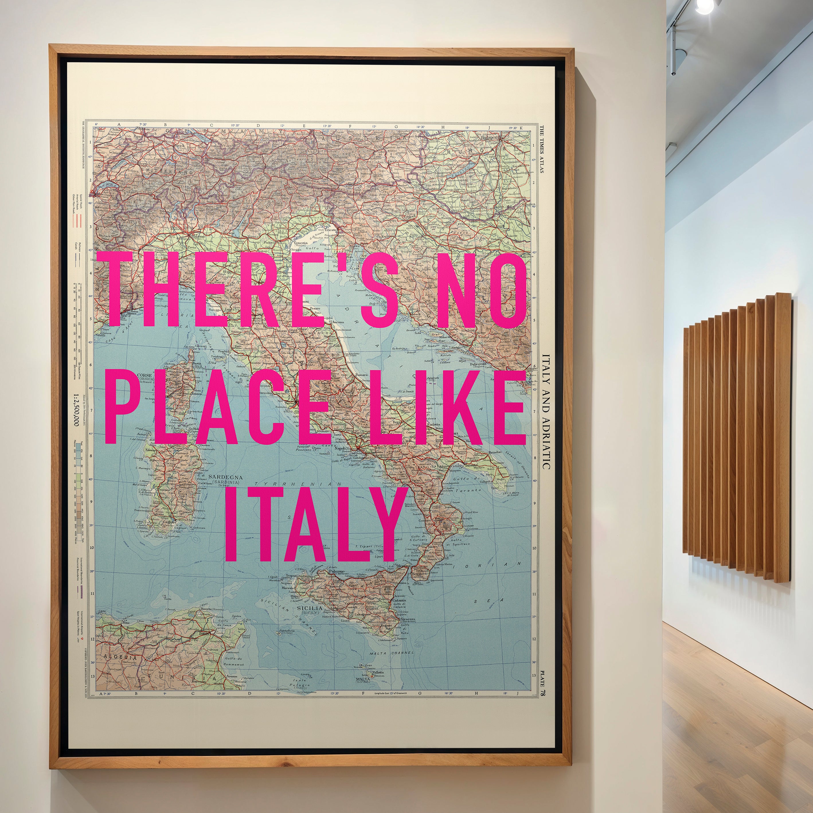 Italy Pop Art Map Print (portrait)