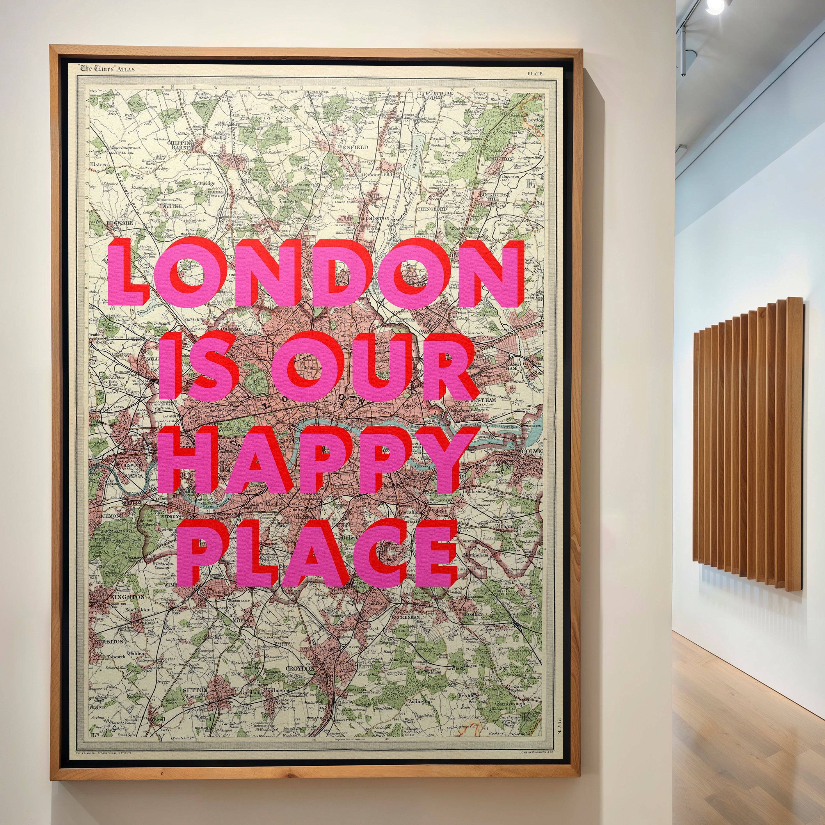 London Pop Art Map Print (portrait)