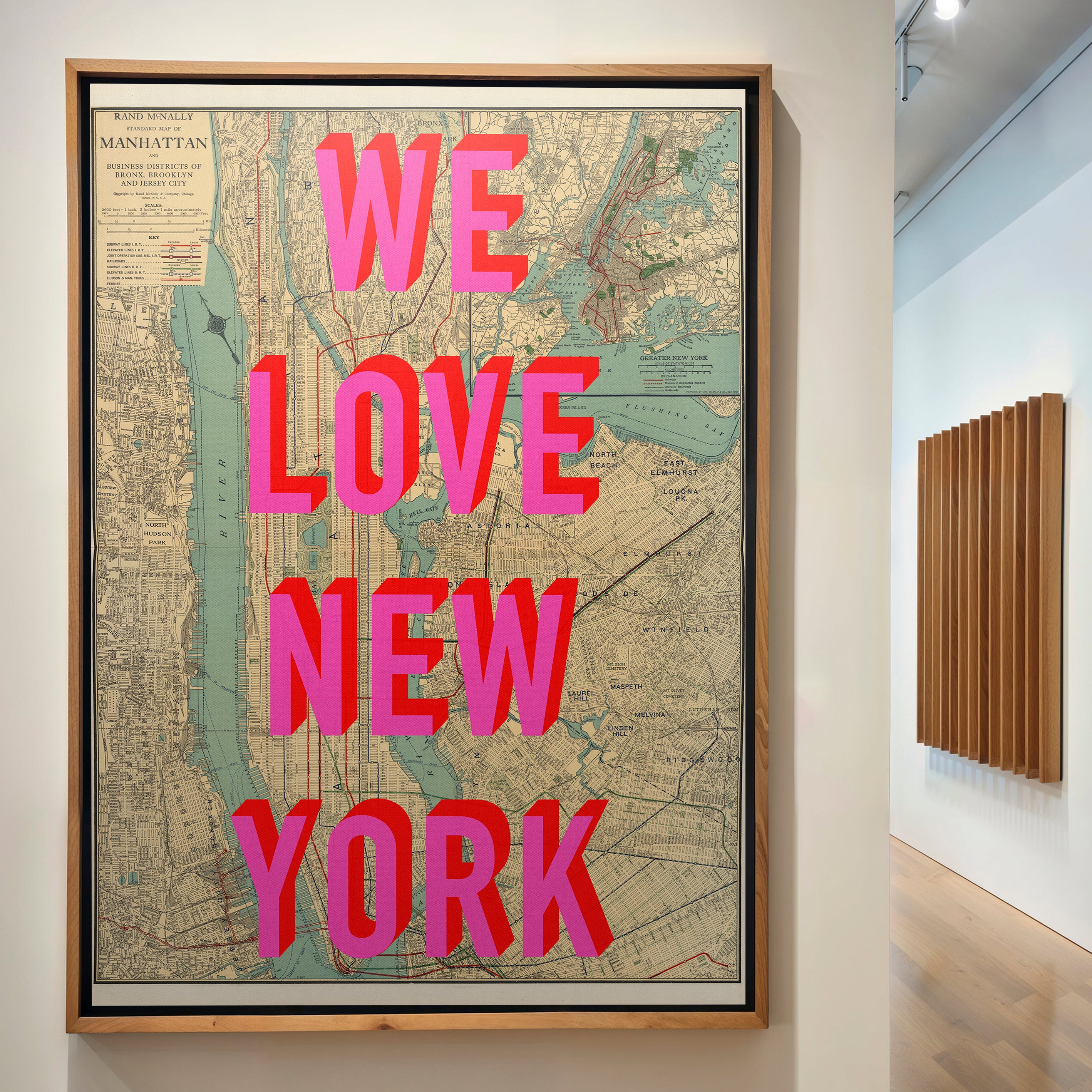 Manhattan New York Pop Art Map Print (portrait)