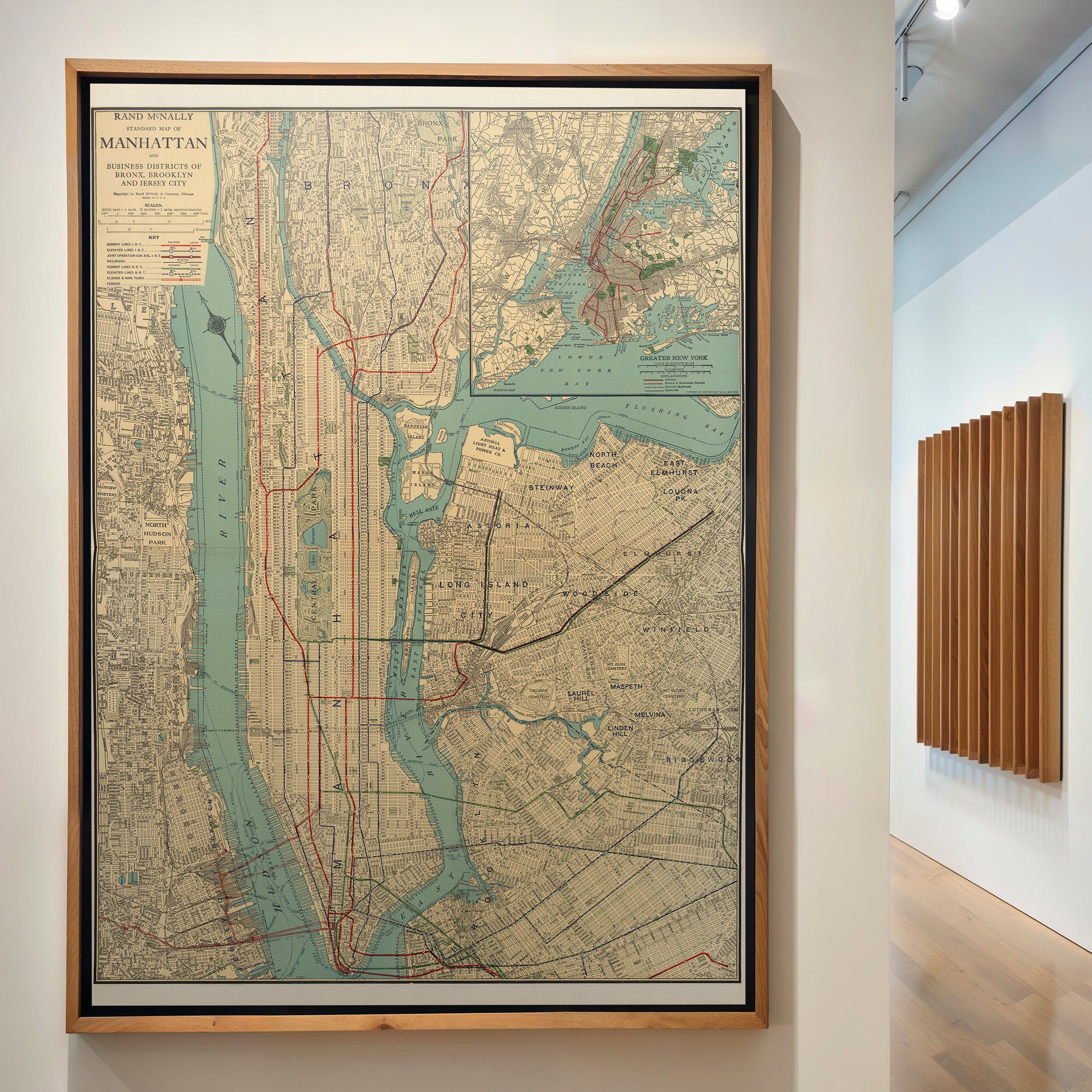 Manhattan New York Pop Art Map Print (portrait)