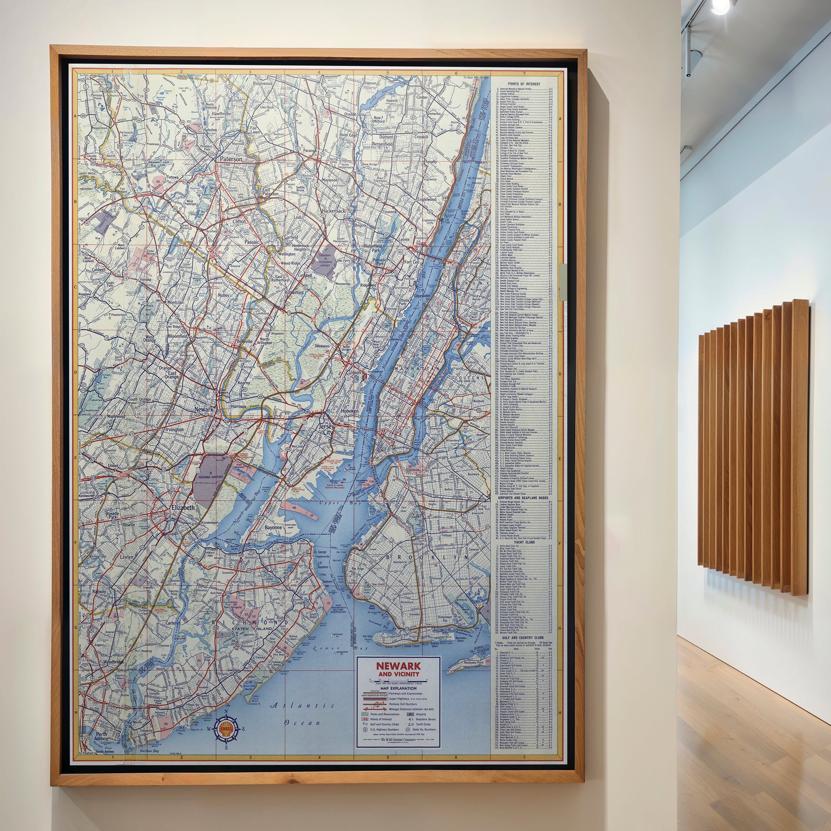 New York Pop Art Map Print (portrait)