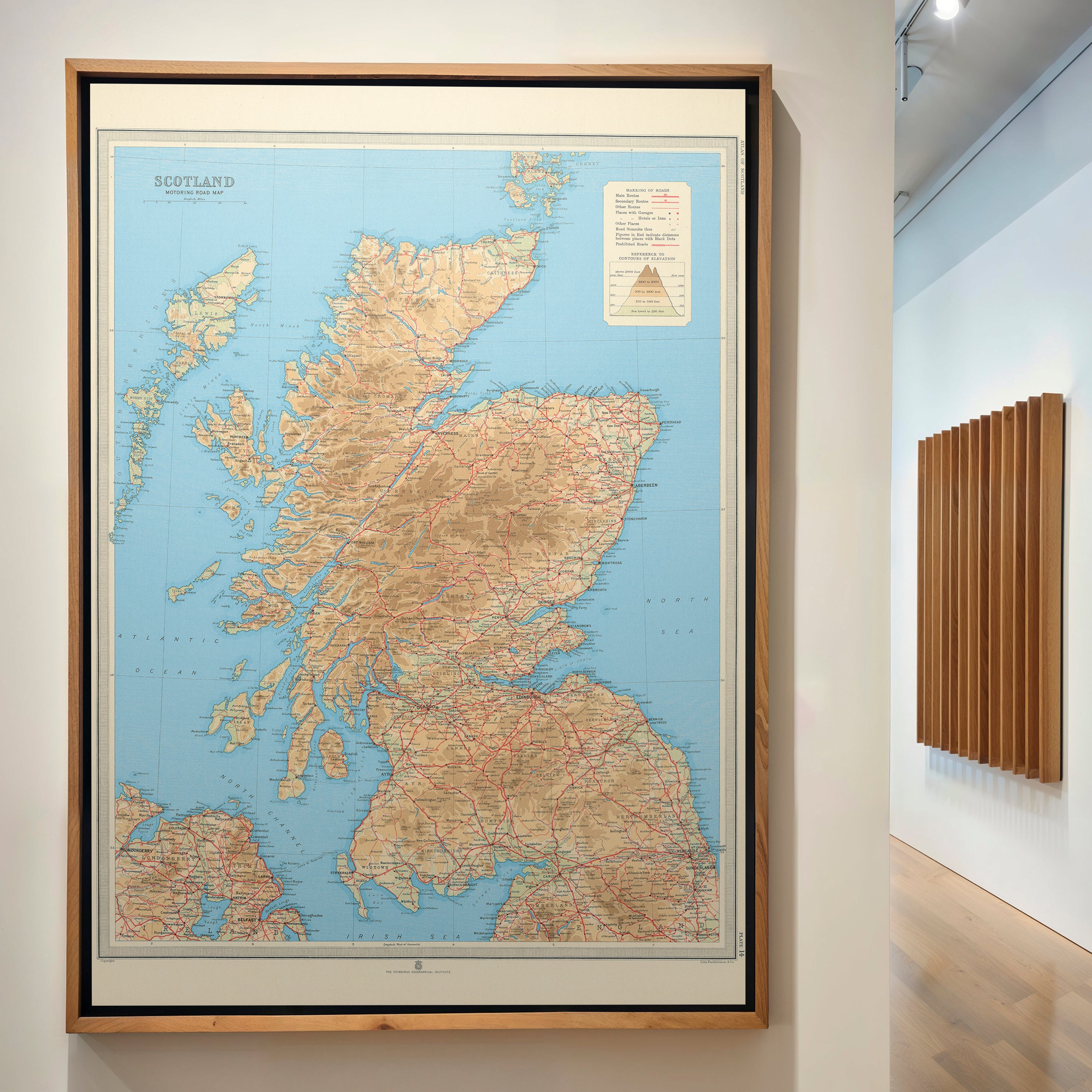 Scotland Pop Art Map Print (portrait)