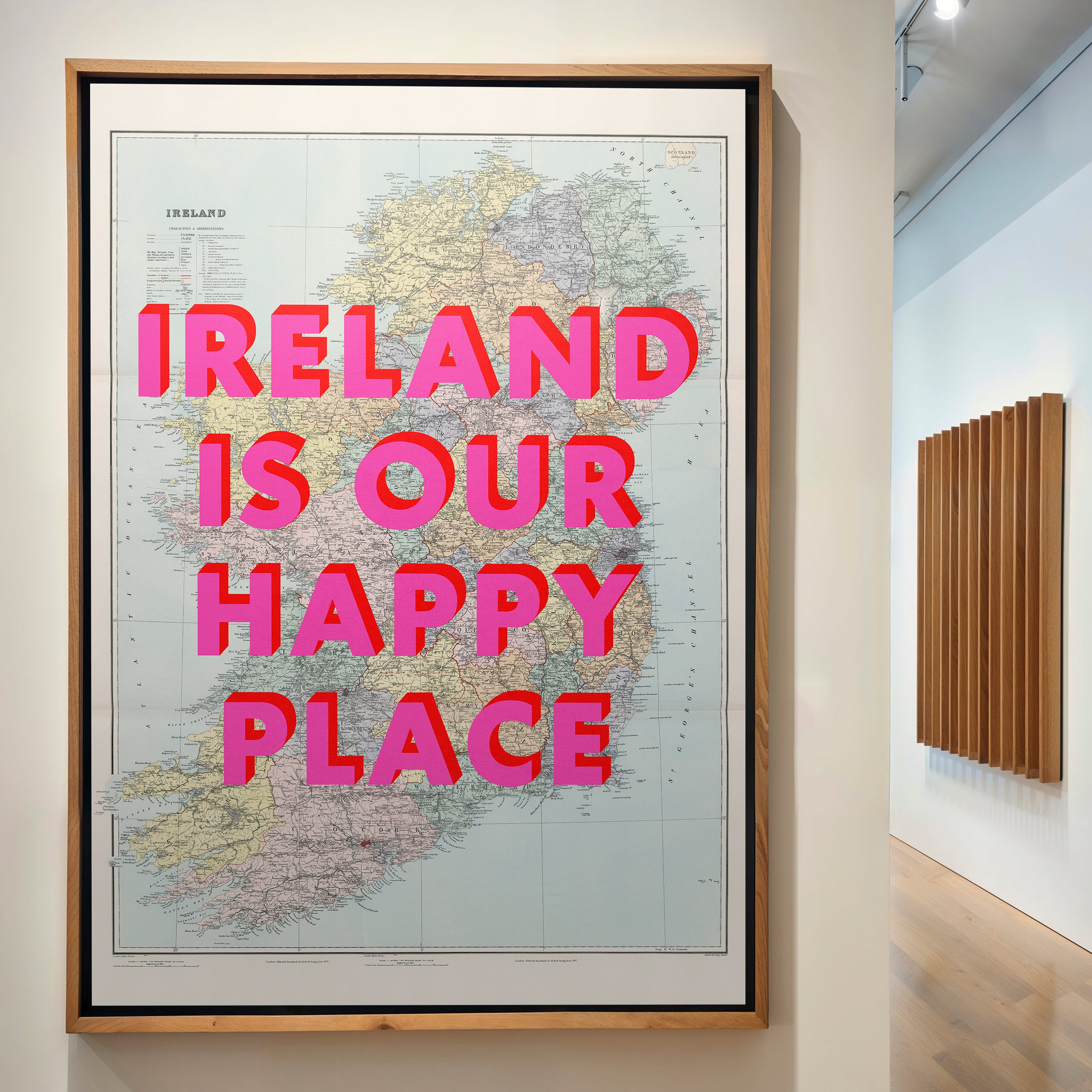 Ireland Pop Art Map Print (portrait)