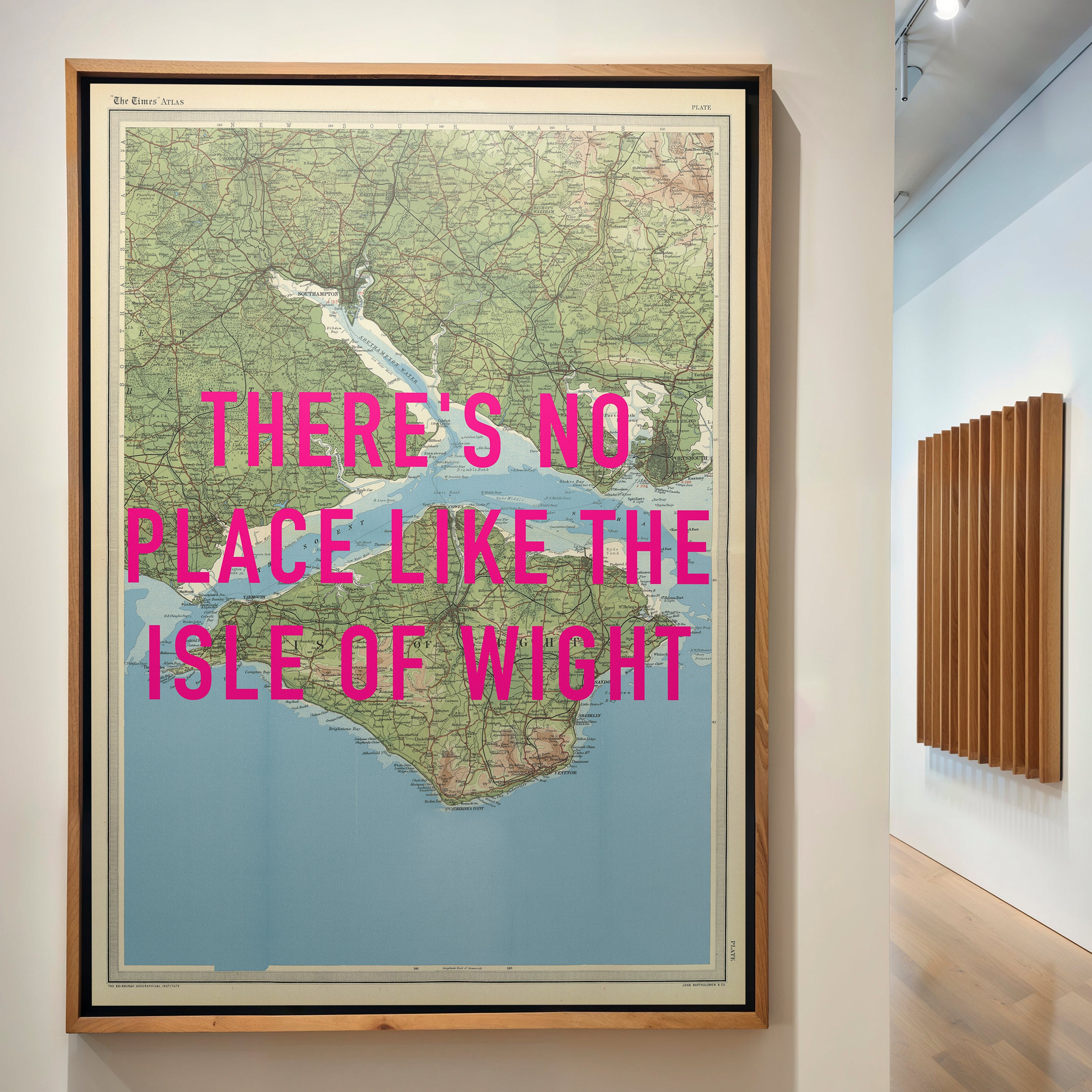 Isle Of Wight Pop Art Map Print (portrait)