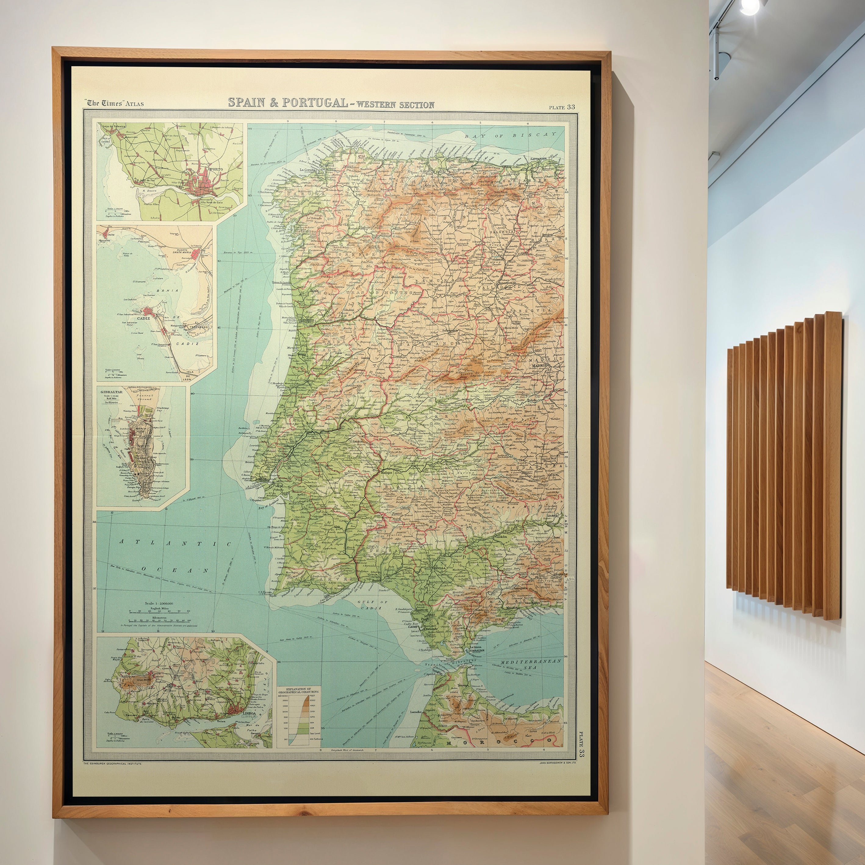 Portugal Pop Art Map Print (portrait)