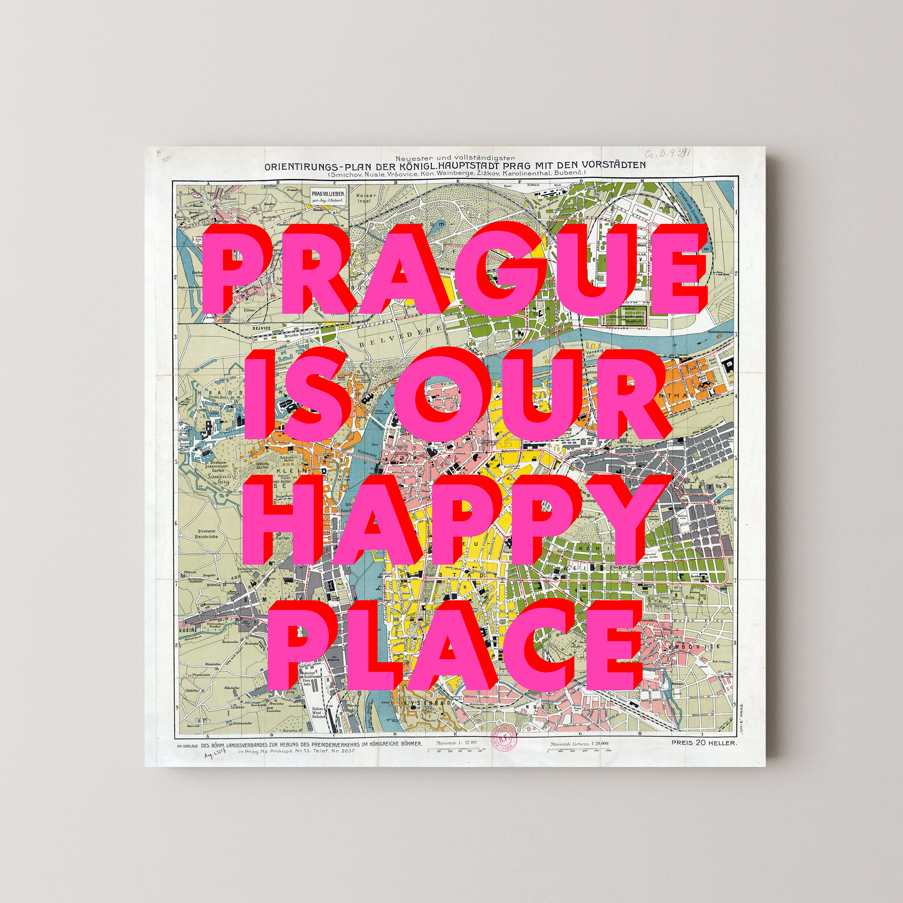 Personalised Pop Art Map Print (Any Location)