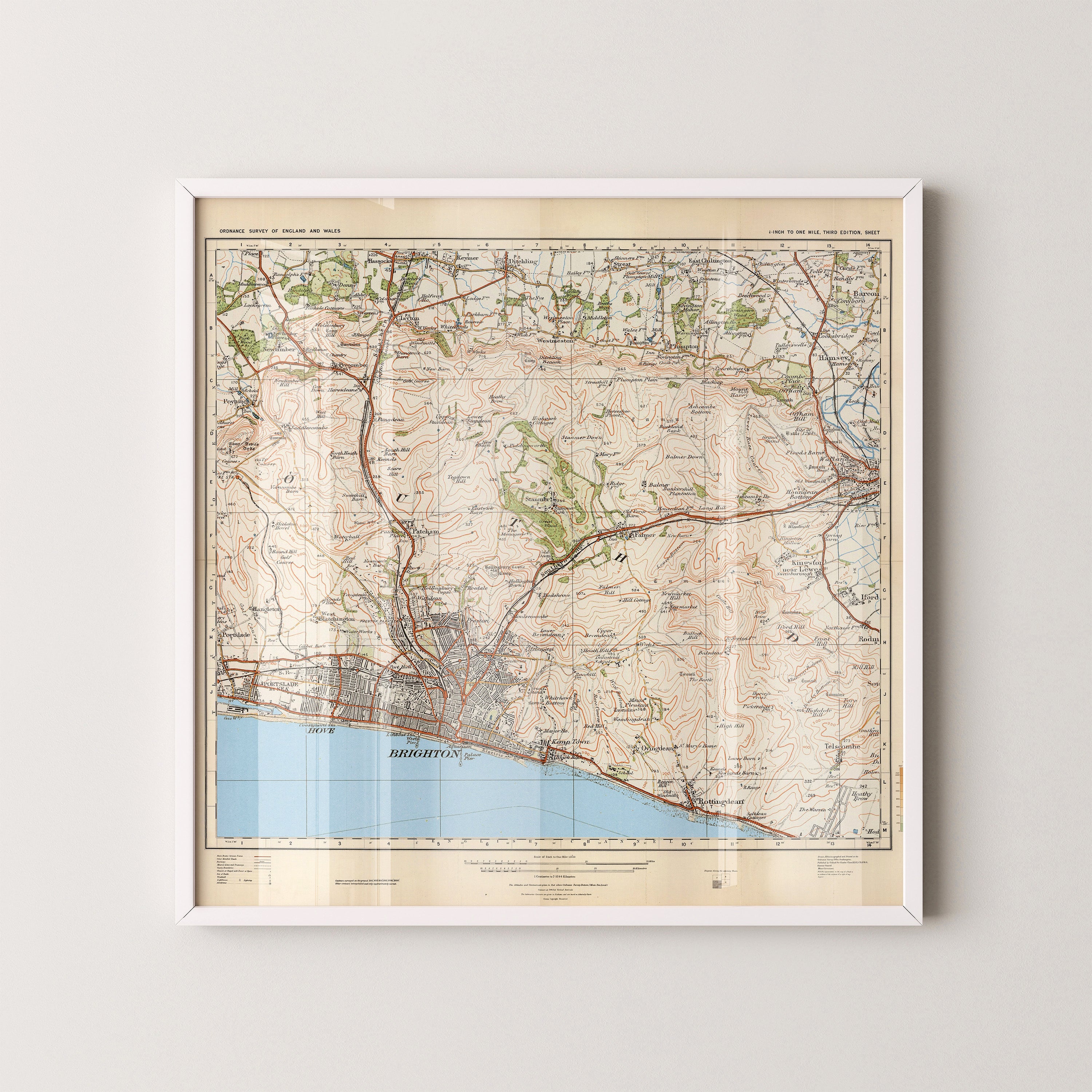 Brighton Pop Art Map Print (square)