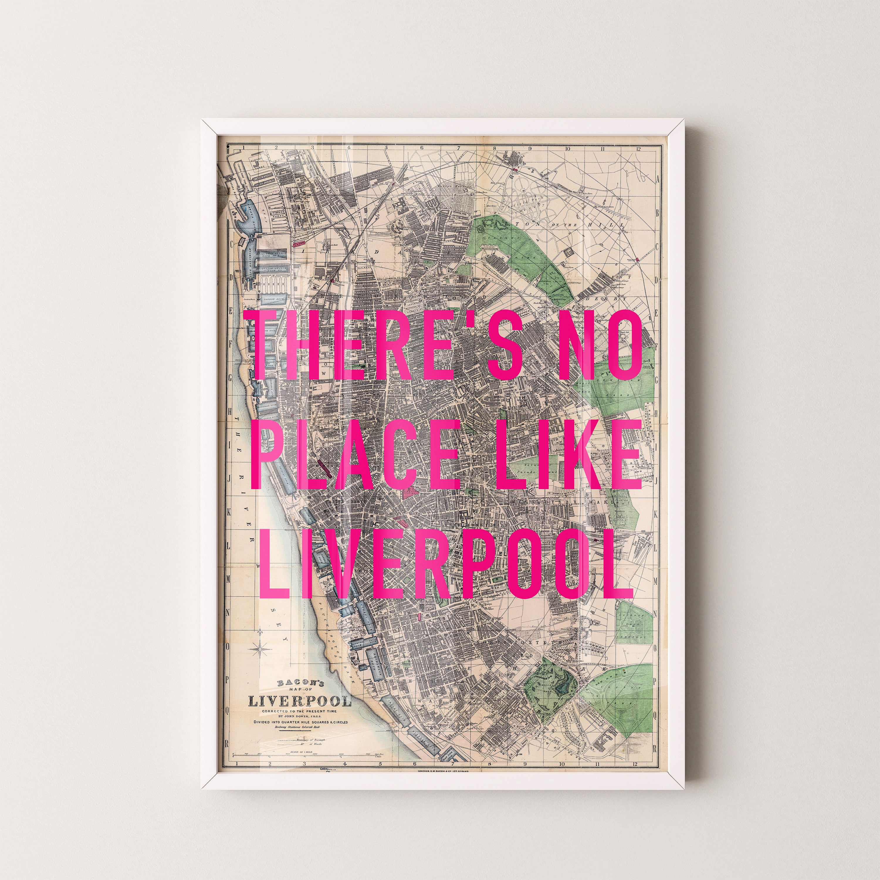 Liverpool Pop Art Map Print (portrait)