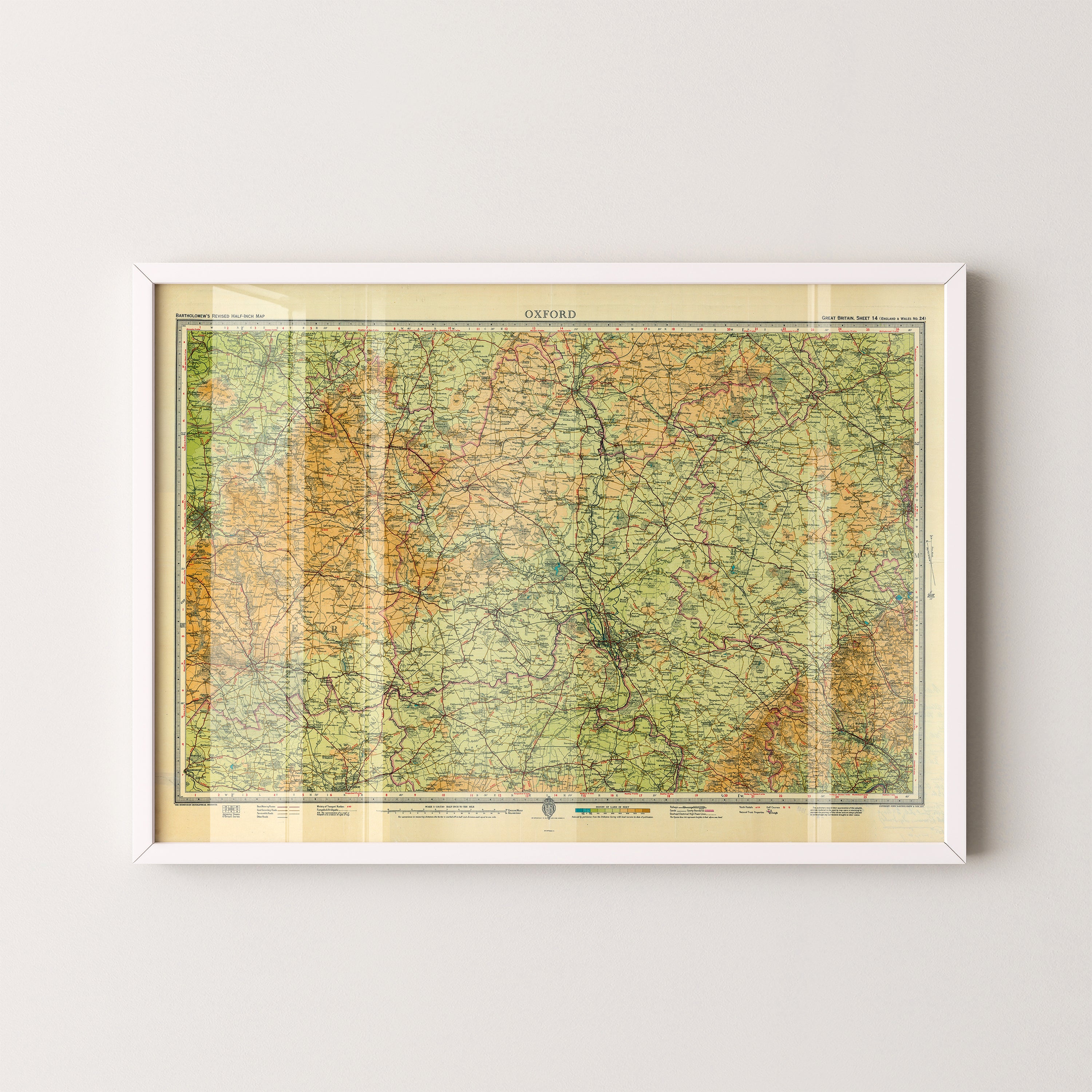Oxford Pop Art Map Print (landscape)