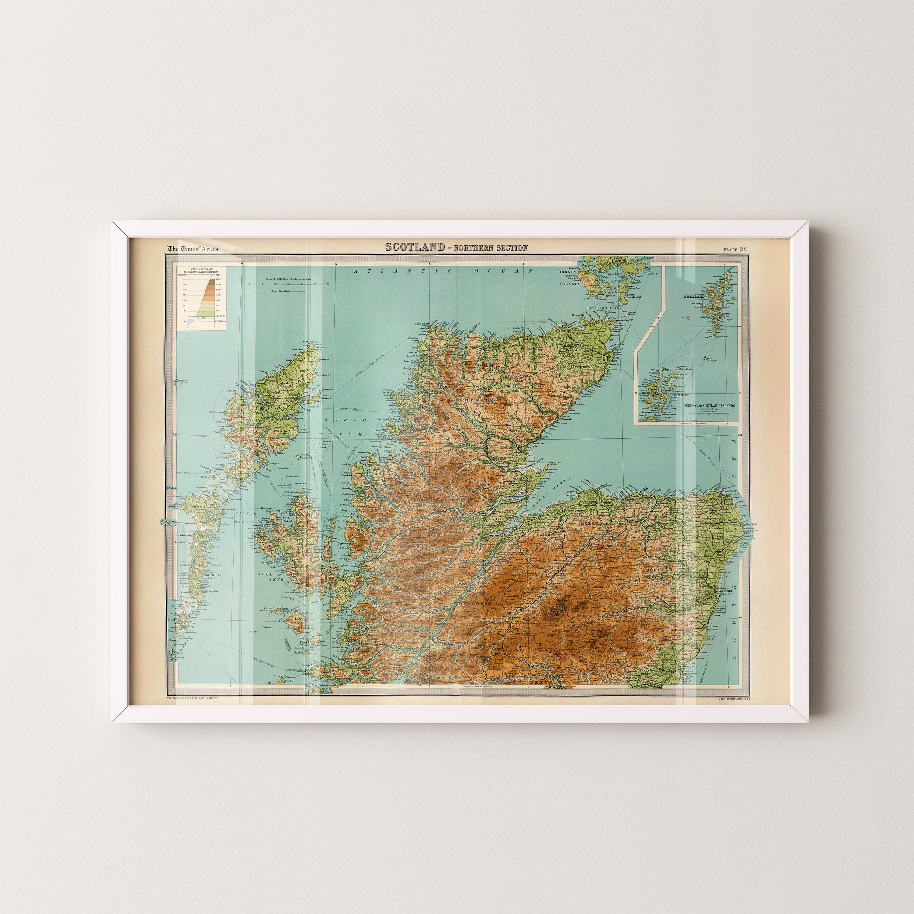 Isle of Skye Pop Art Map Print (landscape)
