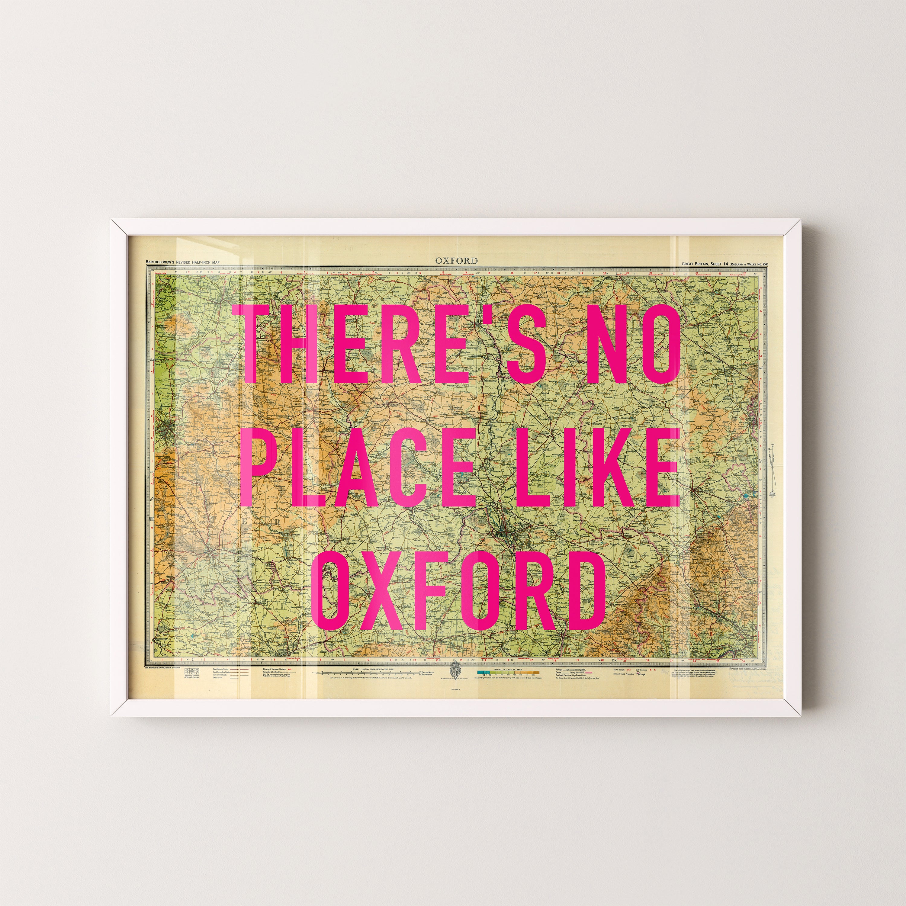 Oxford Pop Art Map Print (landscape)