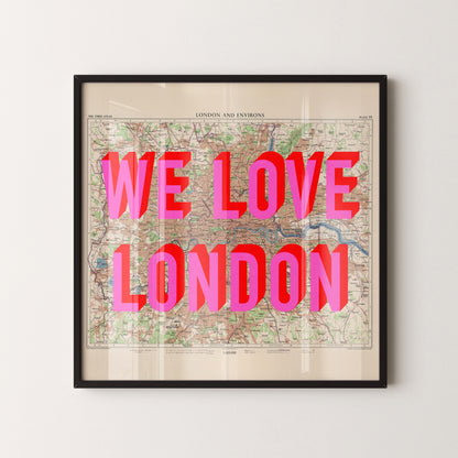 Personalised Pop Art Map Print (Any Location)