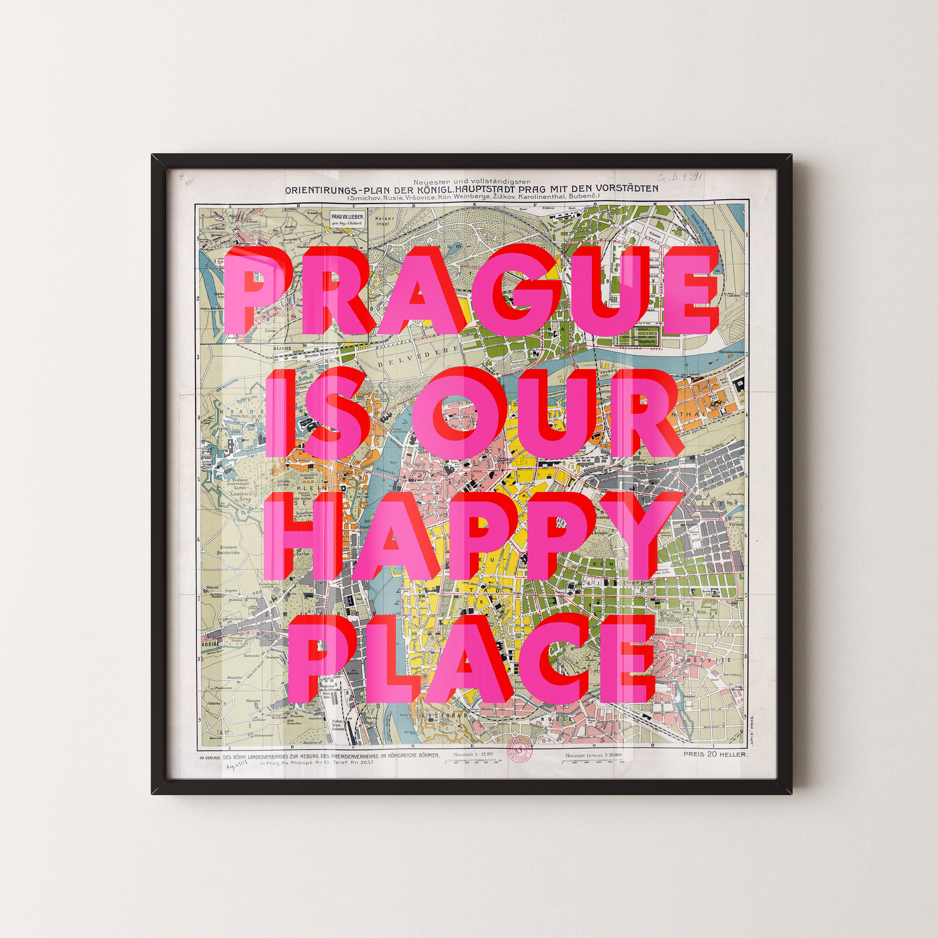 Personalised Pop Art Map Print (Any Location)