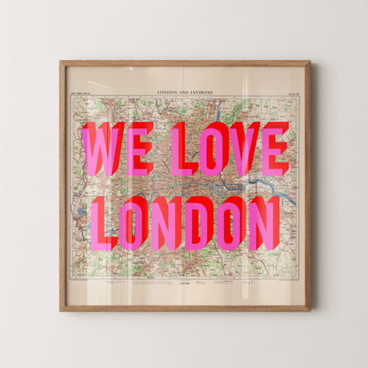 Personalised Pop Art Map Print (Any Location)