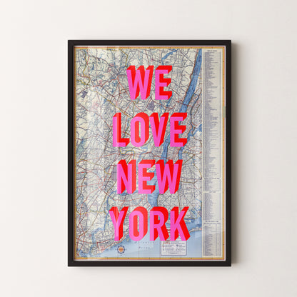Personalised Pop Art Map Print (Any Location)