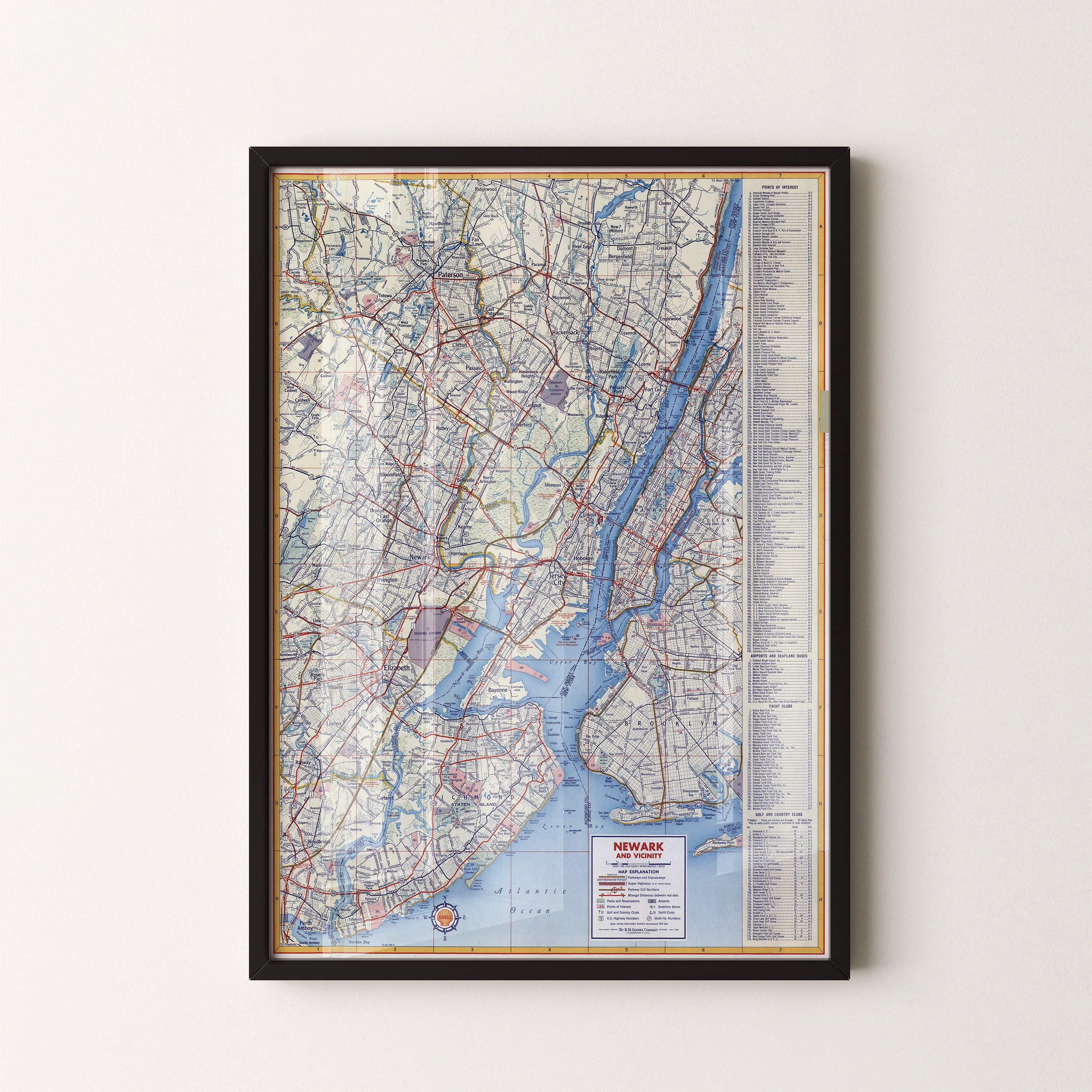 New York Pop Art Map Print (portrait)