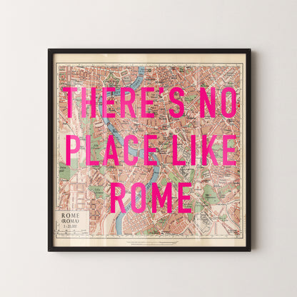 Rome Pop Art Map Print (square)