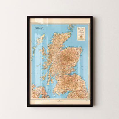 Scotland Pop Art Map Print (portrait)
