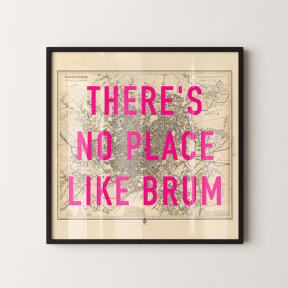 Birmingham Pop Art Map Print (square)