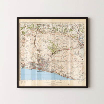 Brighton Pop Art Map Print (square)