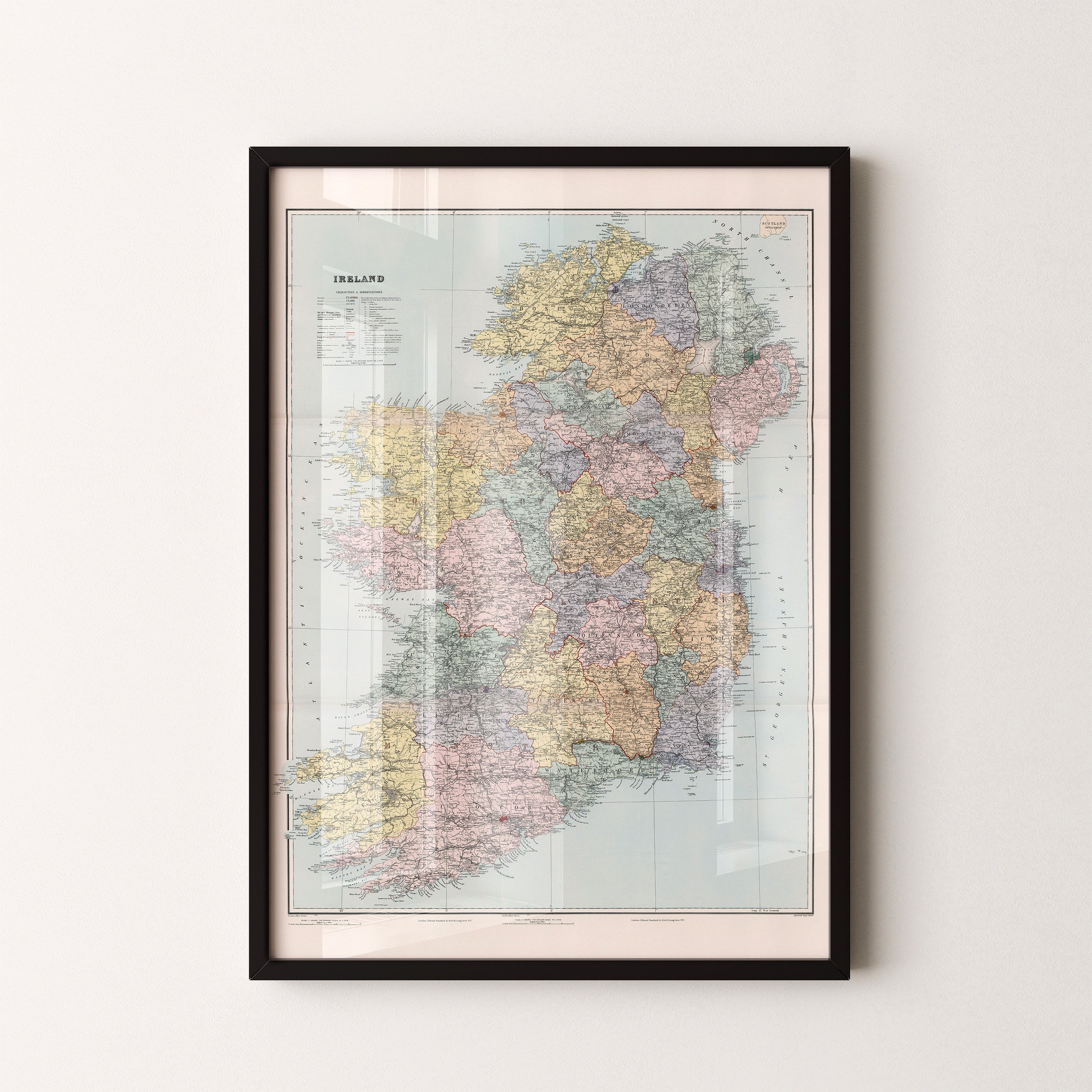 Ireland Pop Art Map Print (portrait)
