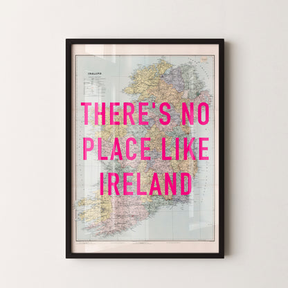 Ireland Pop Art Map Print (portrait)