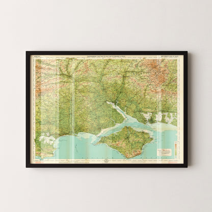 Isle Of Wight Pop Art Map Print (landscape)