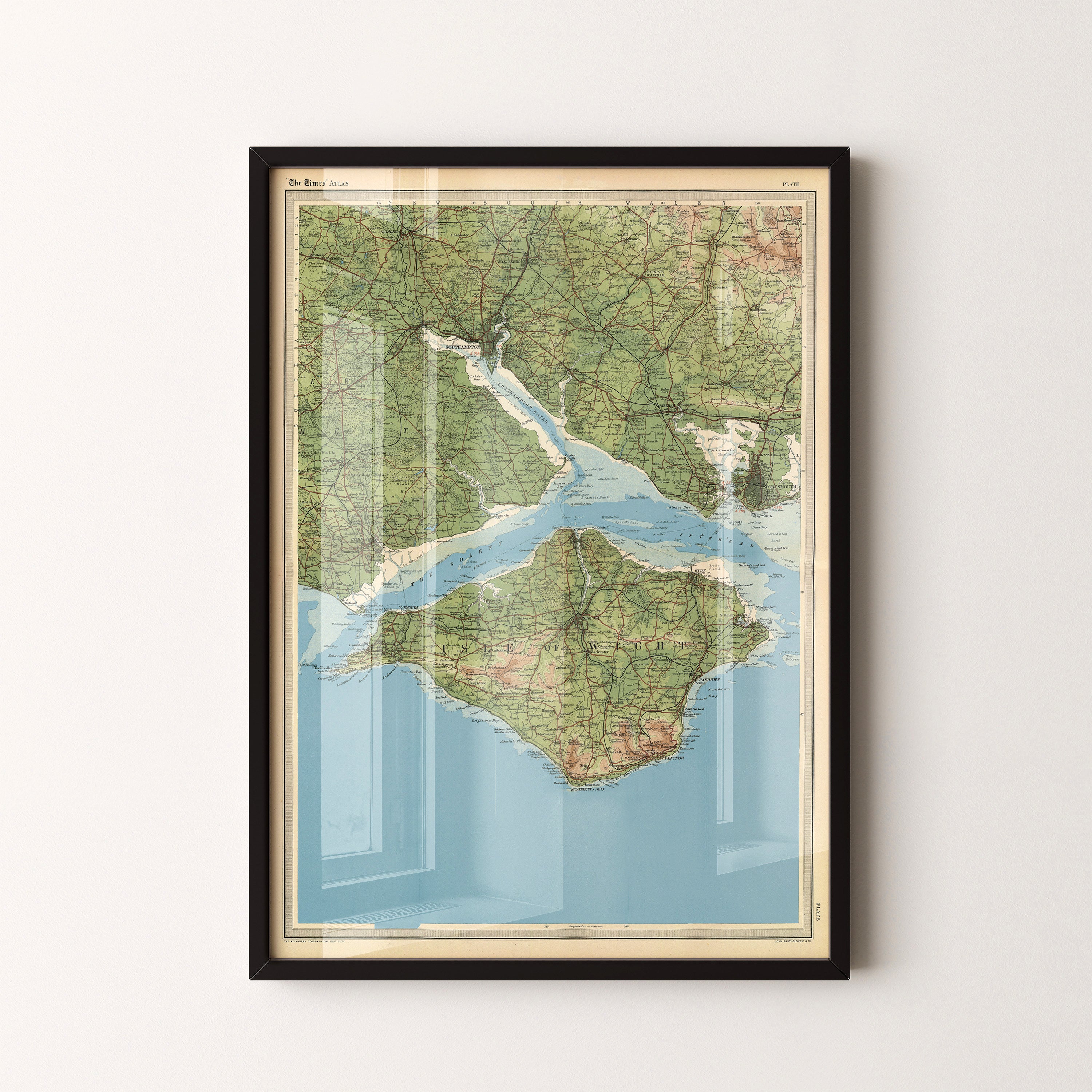 Isle Of Wight Pop Art Map Print (portrait)