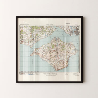 Isle Of Wight Pop Art Map Print (square)