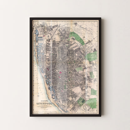 Liverpool Pop Art Map Print (portrait)