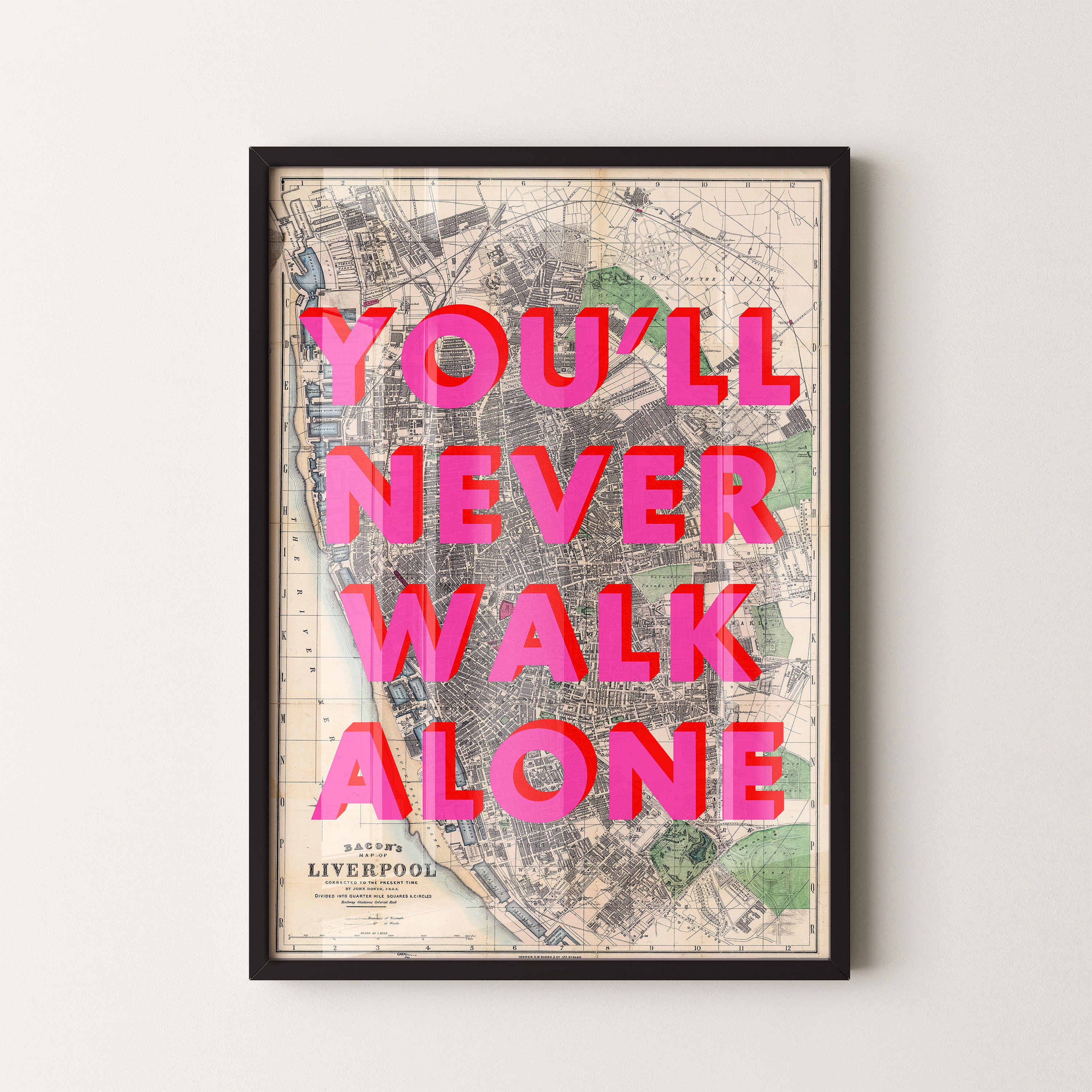 Liverpool Pop Art Map Print (portrait)