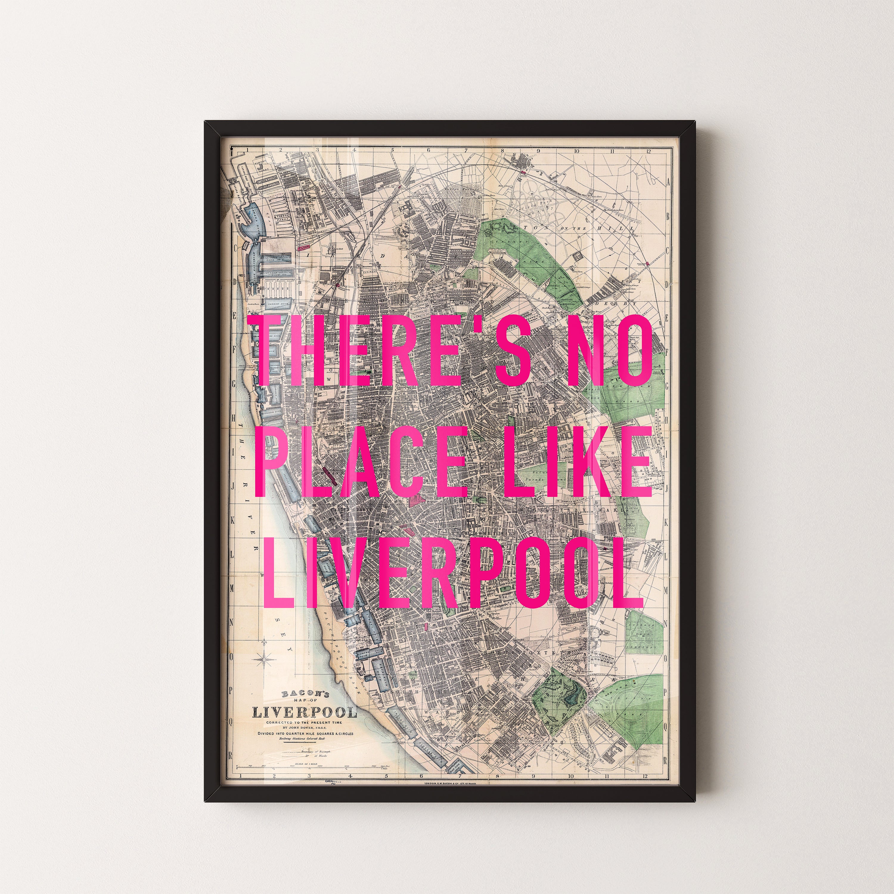 Liverpool Pop Art Map Print (portrait)
