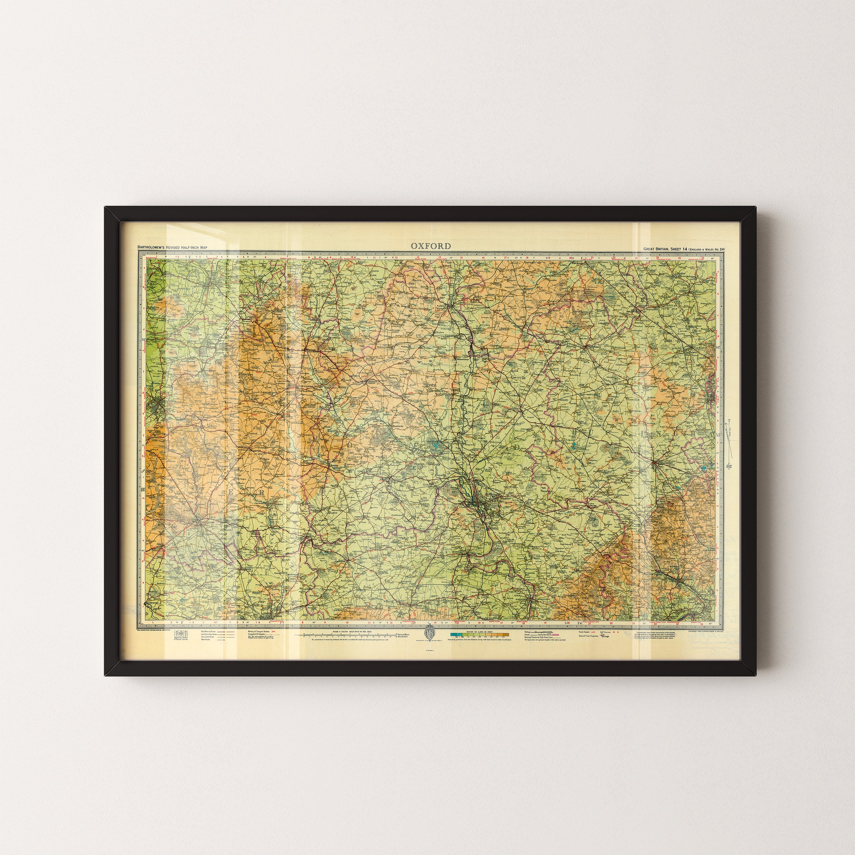 Oxford Pop Art Map Print (landscape)