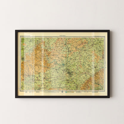 Oxford Pop Art Map Print (landscape)