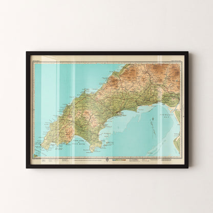 Llyn Peninsula Pop Art Map Print (landscape)