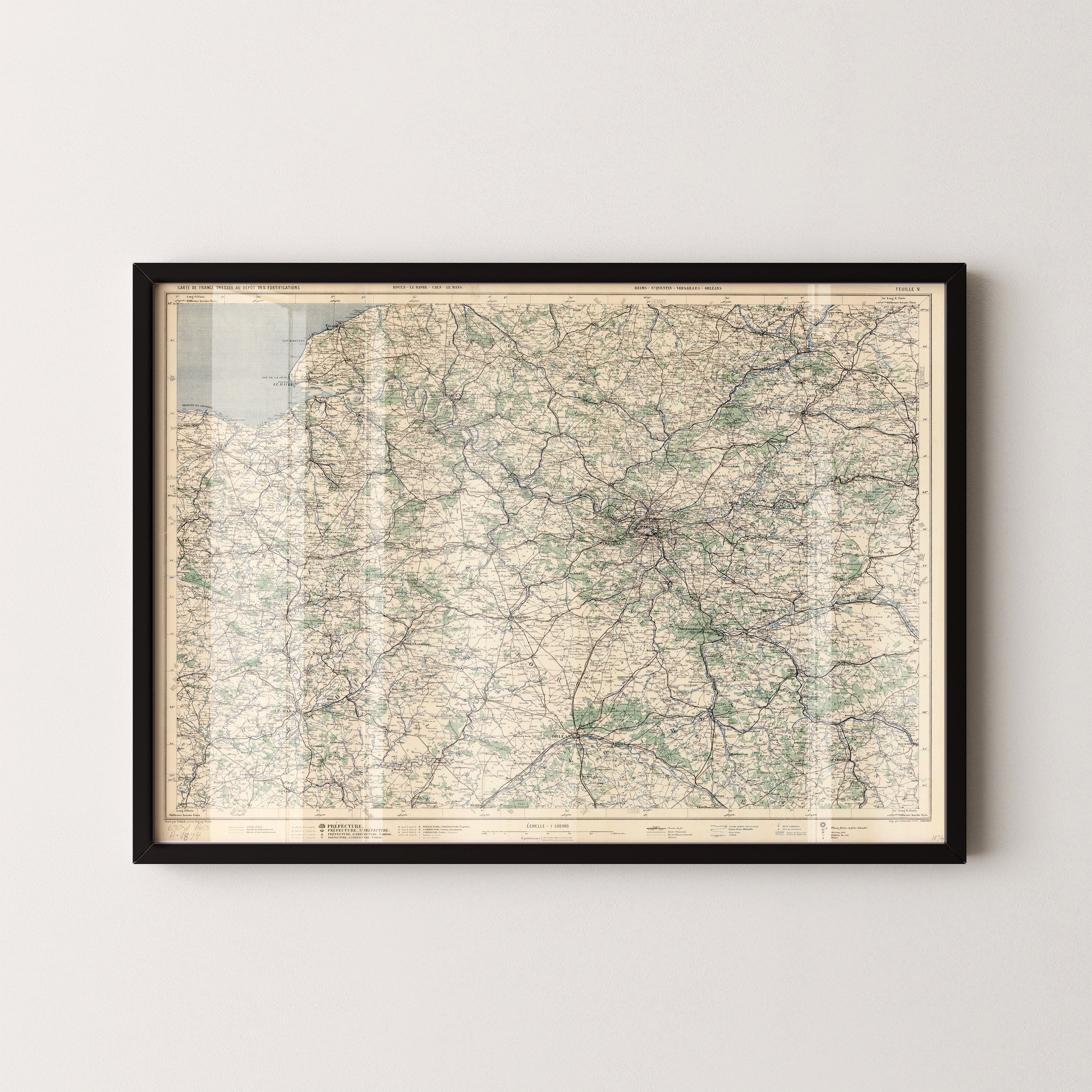 Paris Pop Art Map Print (landscape)