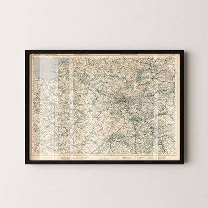 Paris Pop Art Map Print (landscape)