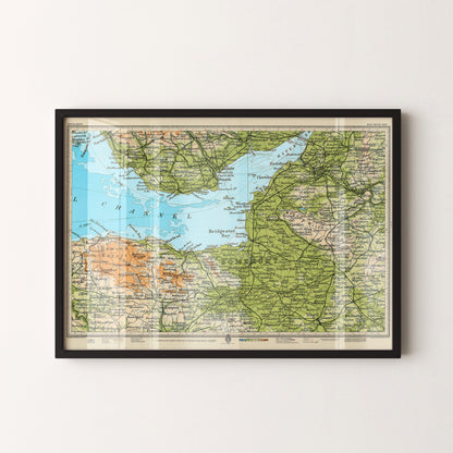 Somerset Pop Art Map Print (landscape)